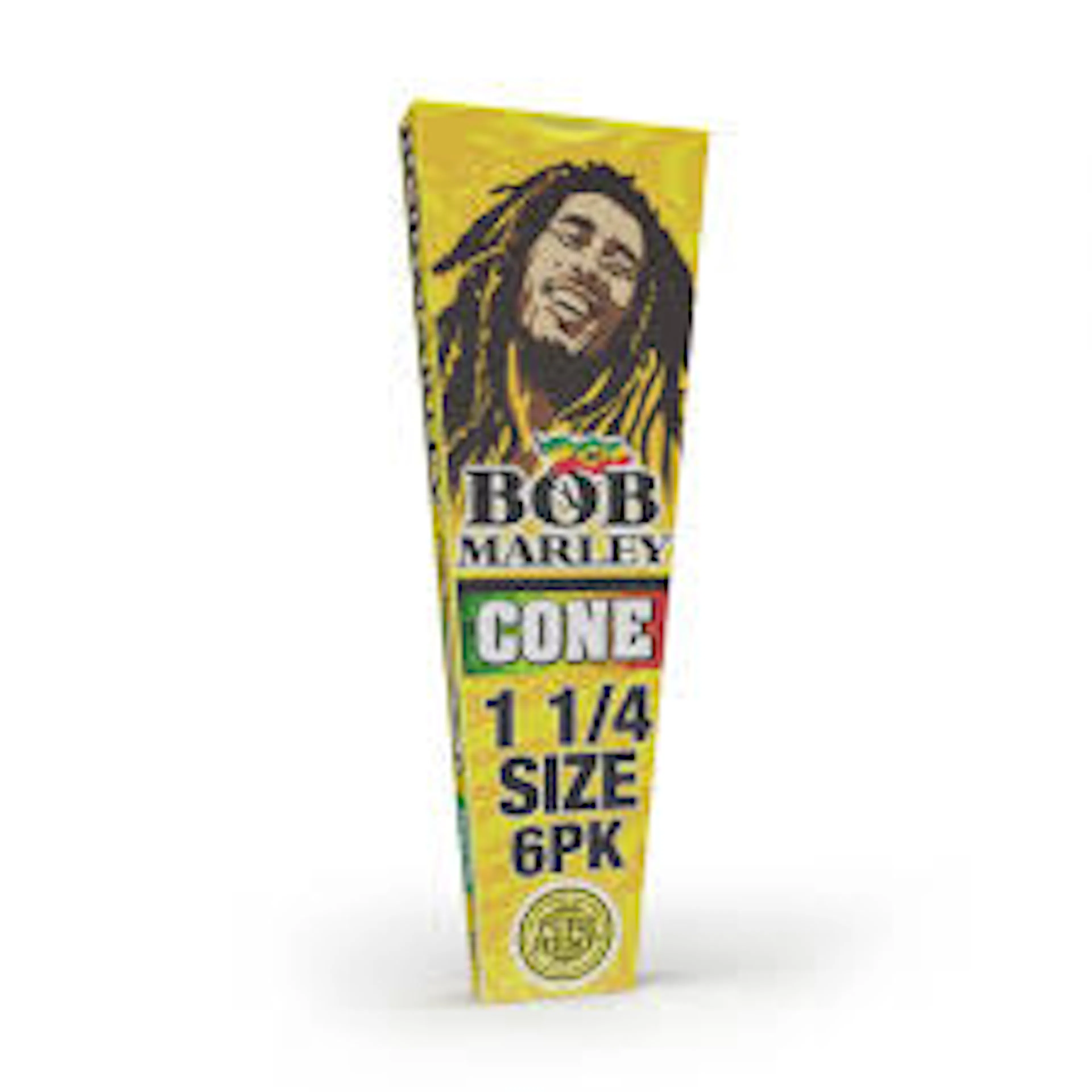 Bob Marley Cones - 1 1/4 - 6pk - Pure Hemp
