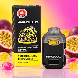 Passion Fruit Candy (S) | Apollo | 2g Live Resin Disposable Cartridge image (1/2)