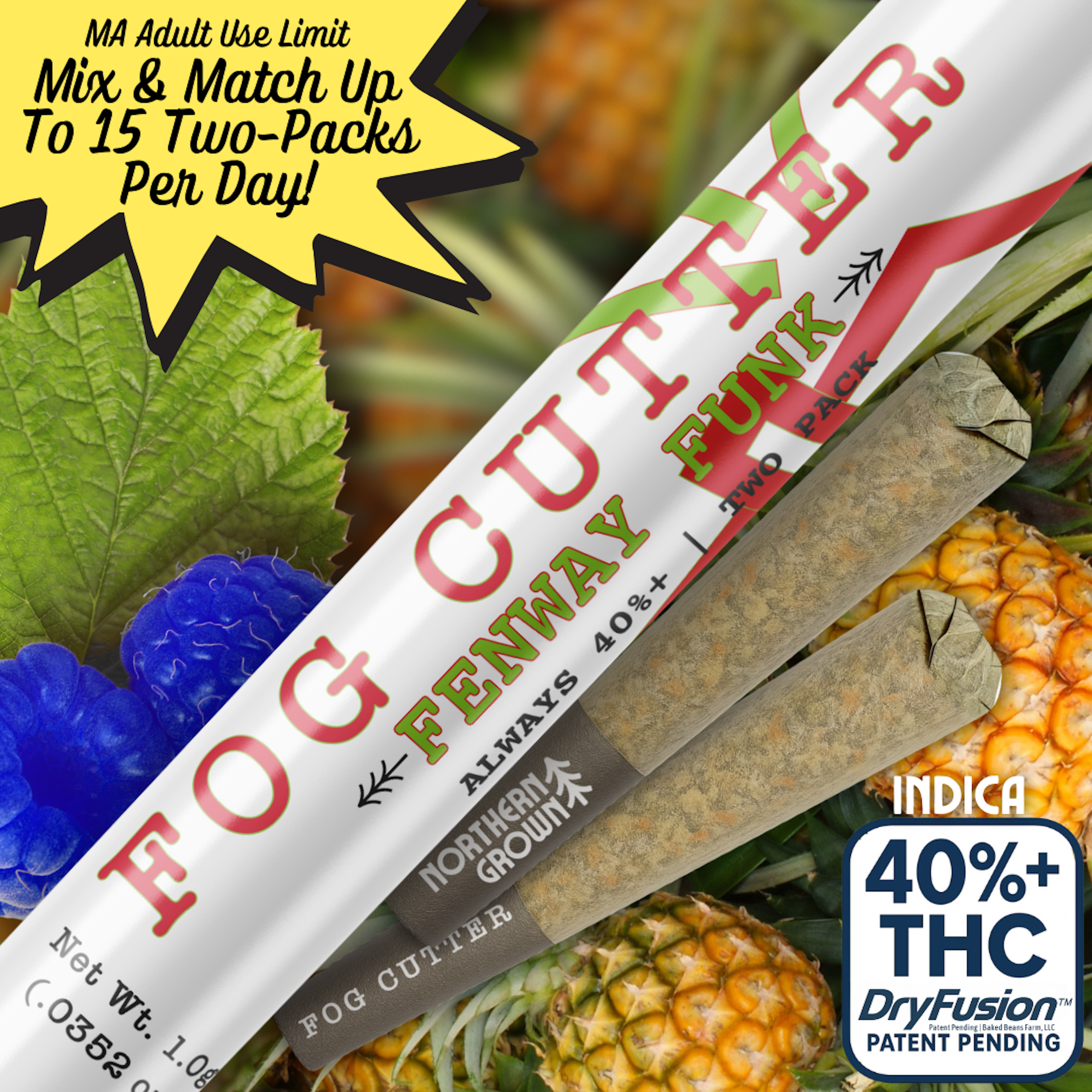 Fenway Funk (I) | Fog Cutter | 0.5g 2pk Infused Pre-Rolls