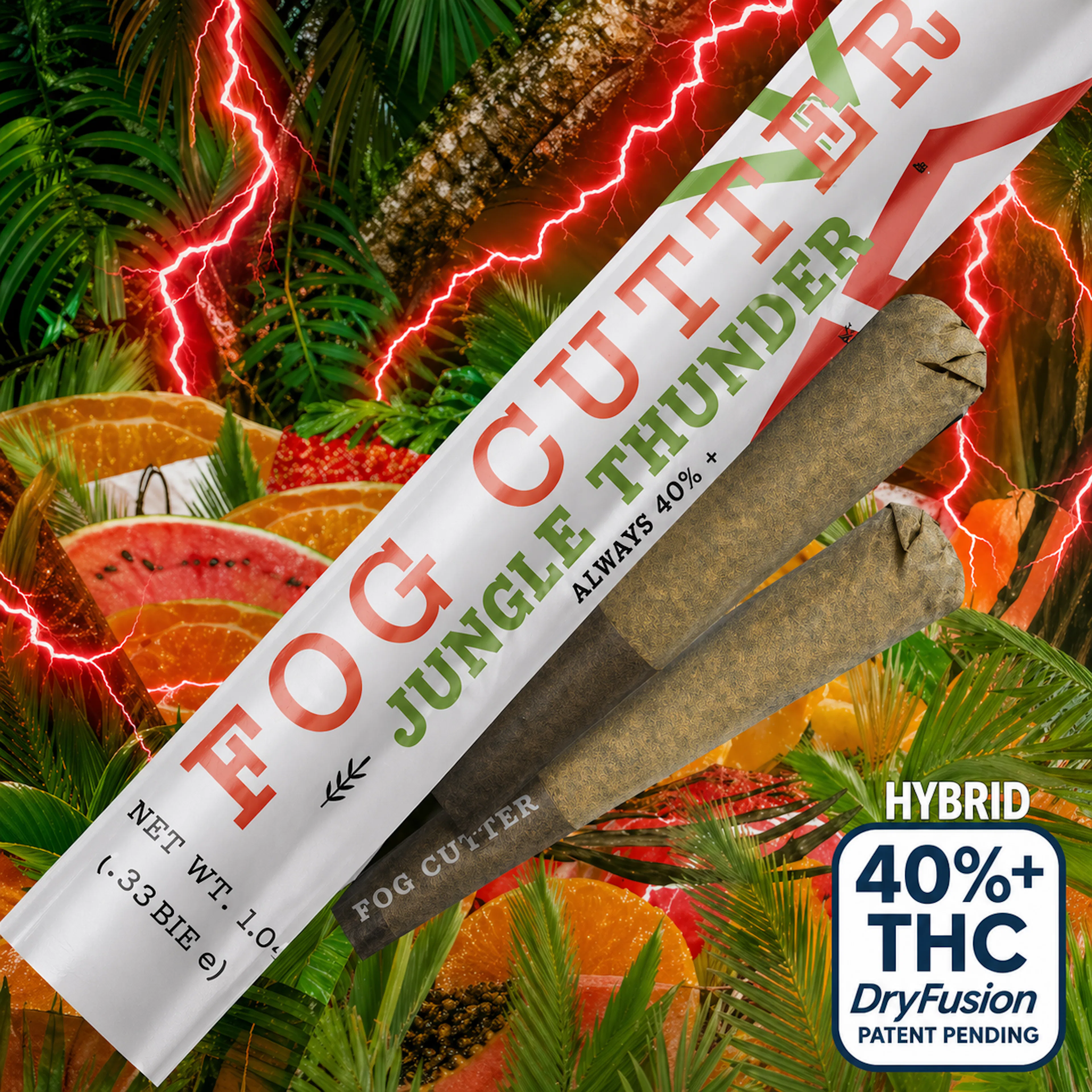 Jungle Thunder (H) | Fog Cutter | 0.5g 2pk Infused Pre-Rolls