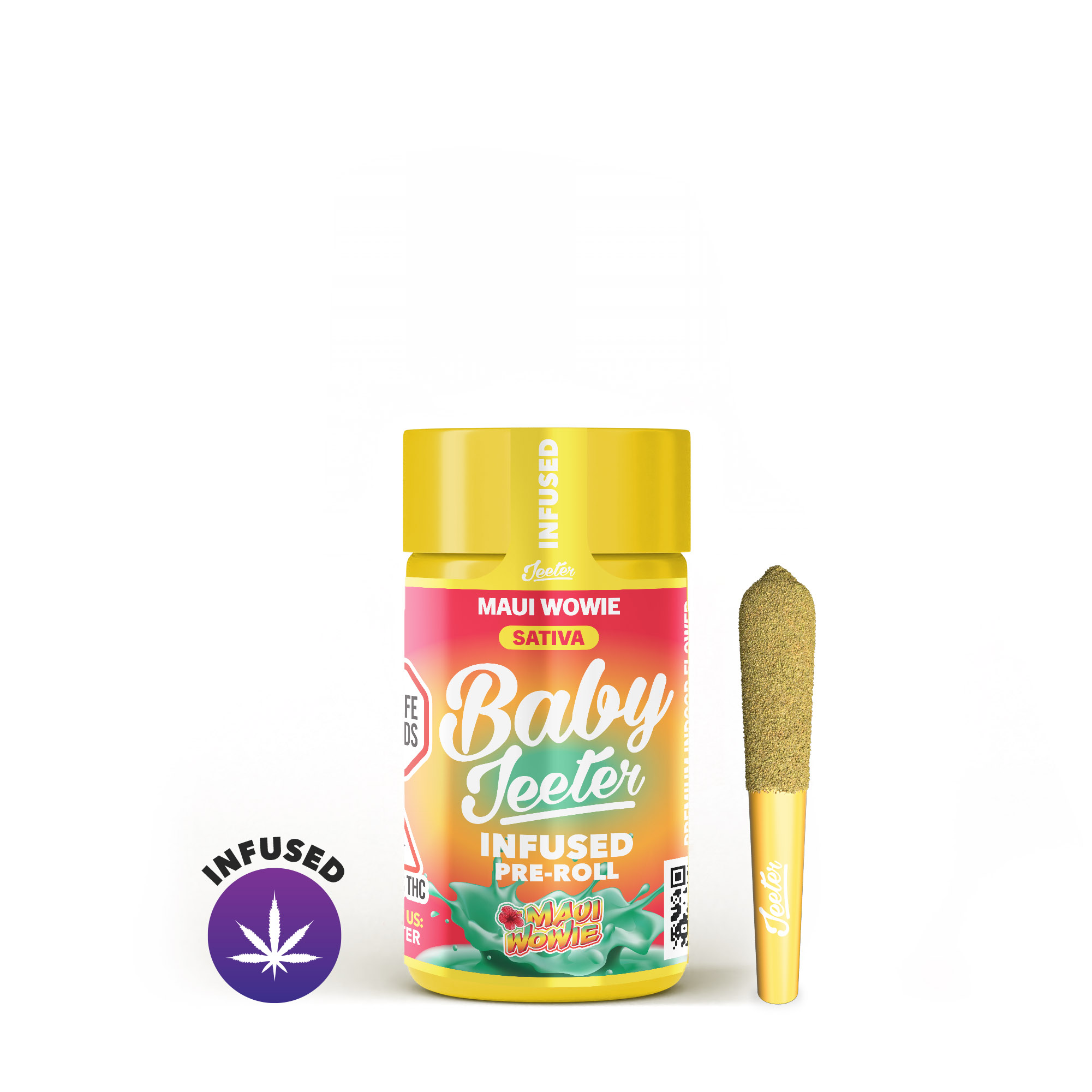 Maui Wowie (S) | Baby Jeeter | 2.5g Multi-Pack Infused Pre-Rolls