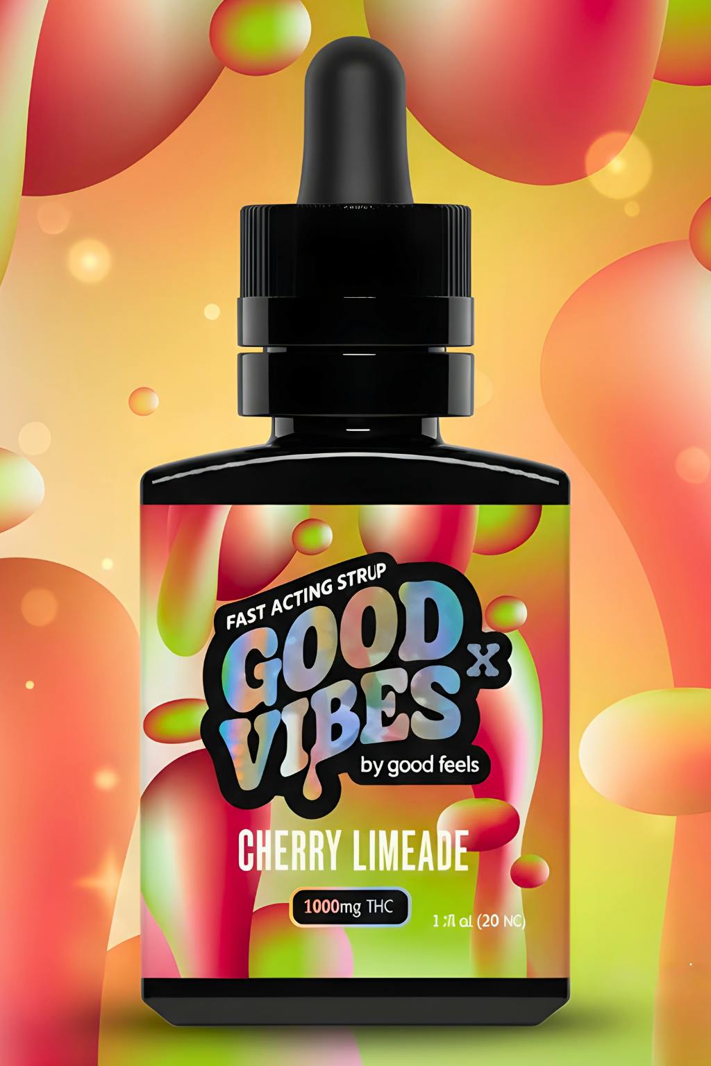 Cherry Limeade Syrup | Good Vibes X | 1000mg THC