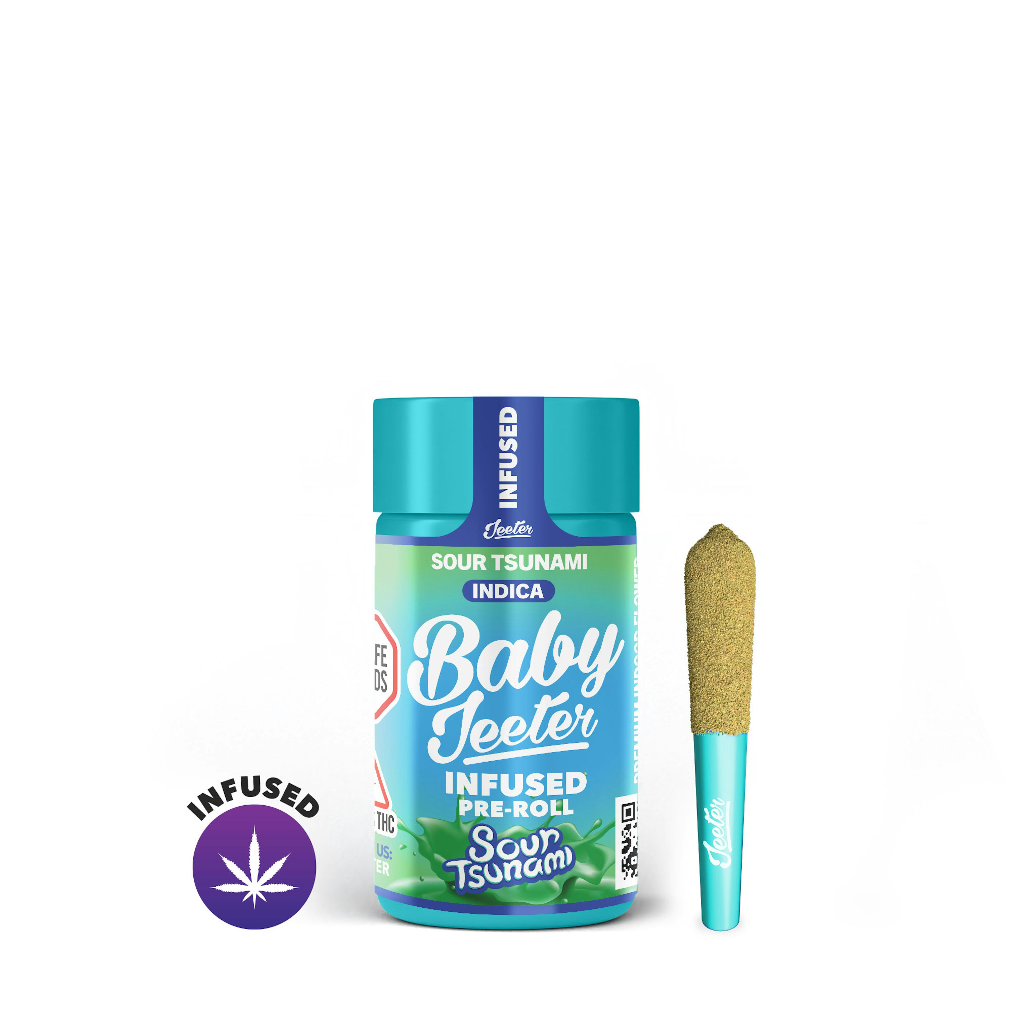 Sour Tsunami (I) | Baby Jeeter | 2.5g Multi-Pack Infused Pre-Rolls