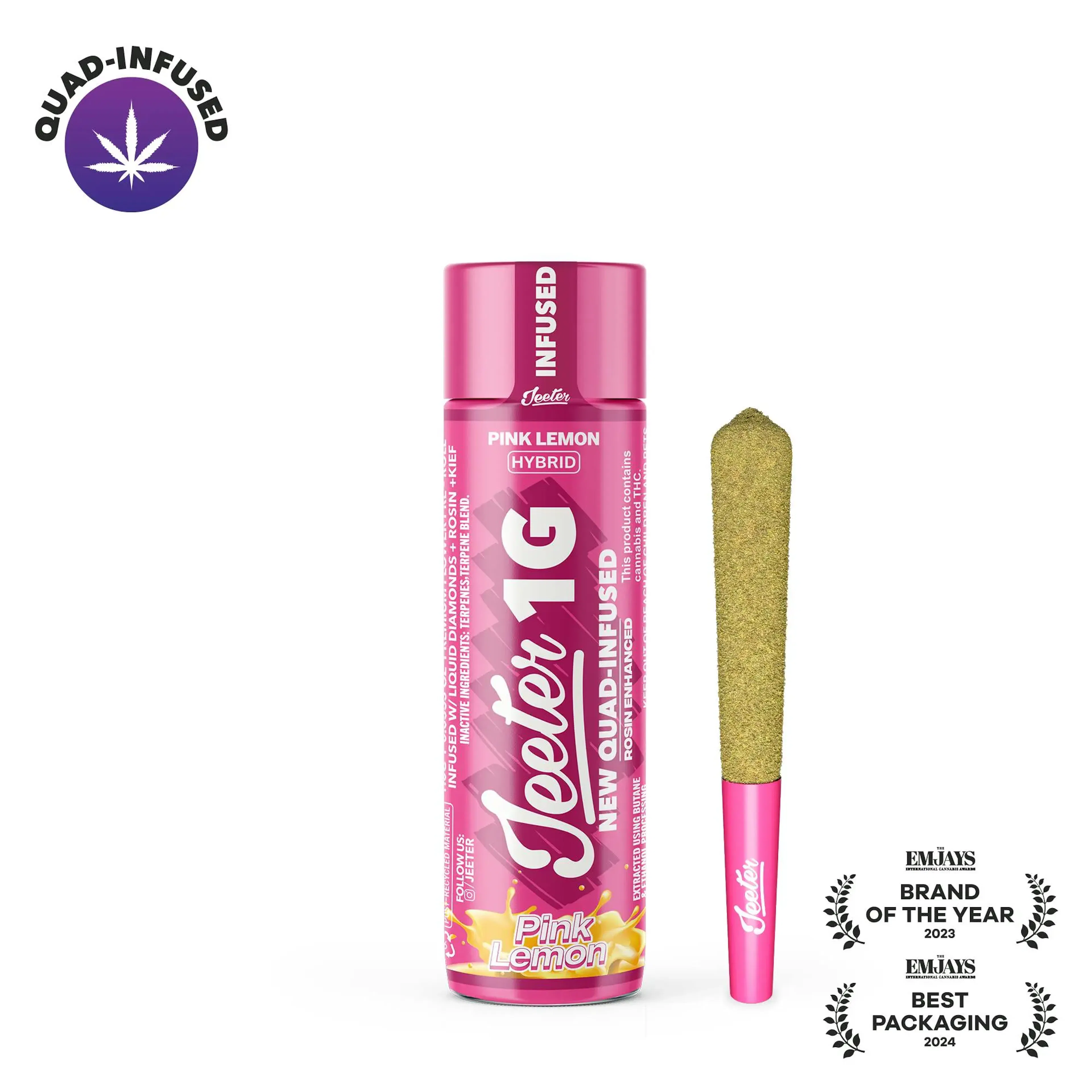 Pink Lemon (H) | Jeeter | 1g Infused Pre-Roll