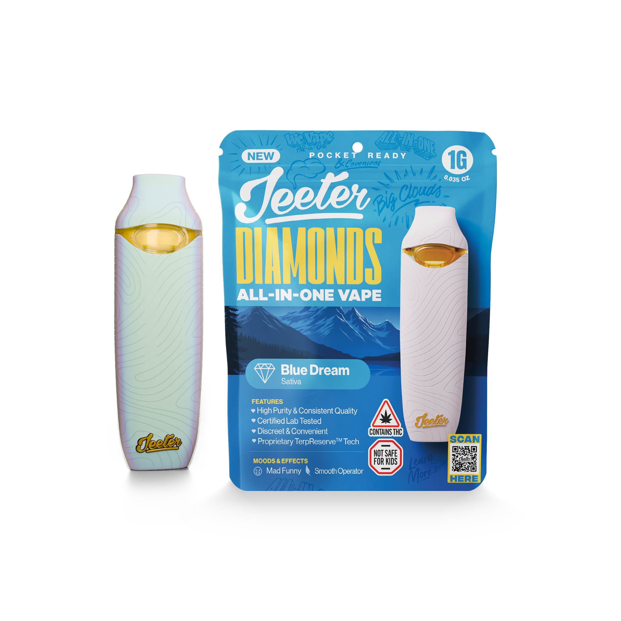 Blue Dream (S) | Jeeter | 1g Disposable Liquid Diamond Cartridge