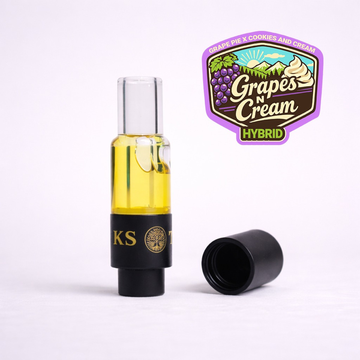 Grapes N' Cream (H) | Treeworks x Trifecta Farms | Live Hash Rosin 0.5g Cartridge