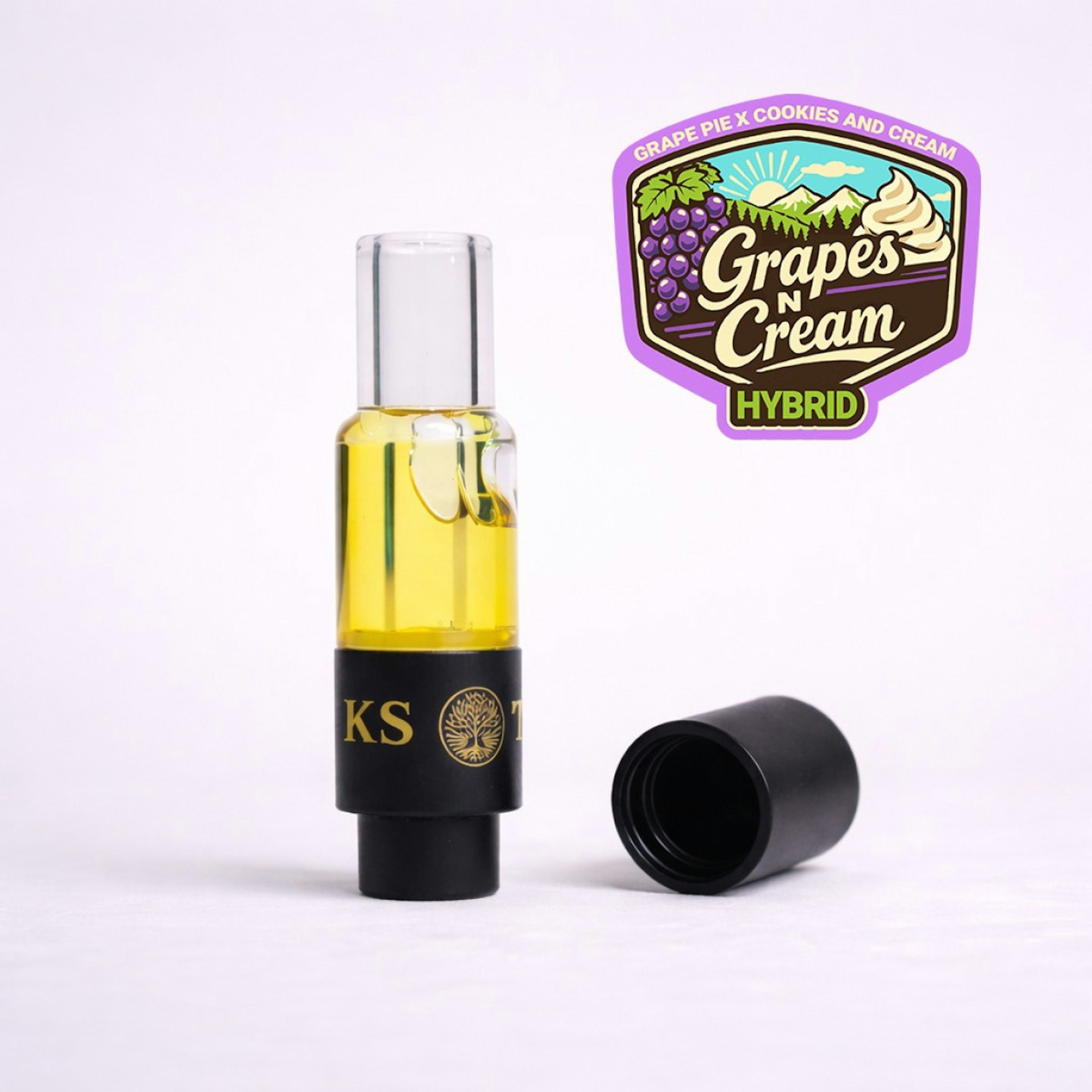 Grapes N' Cream (H) | Treeworks x Trifecta Farms | Live Hash Rosin 0.5g Cartridge
