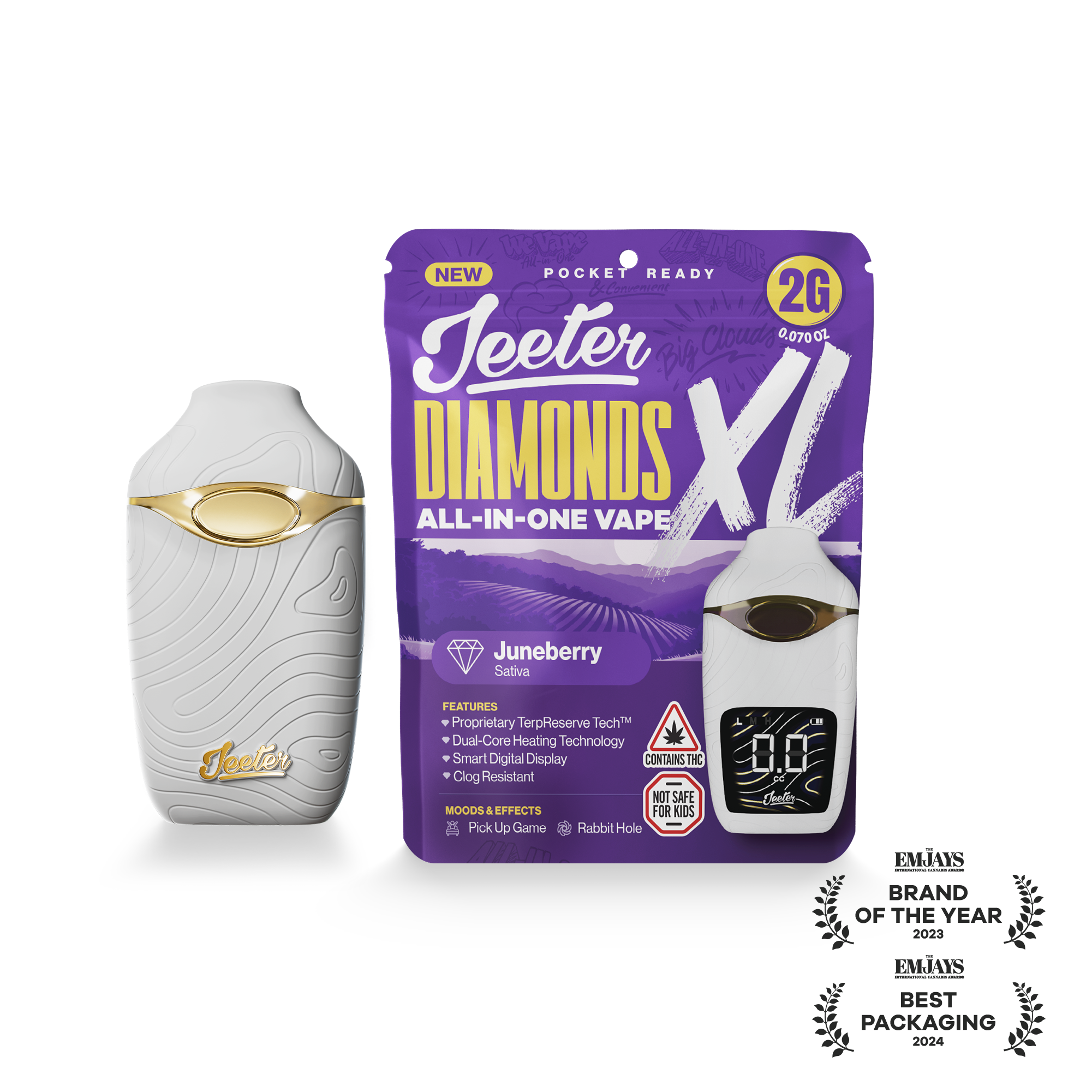 Double Rainbow (I) | Jeeter XL | 2g Disposable Liquid Diamond Cartridge