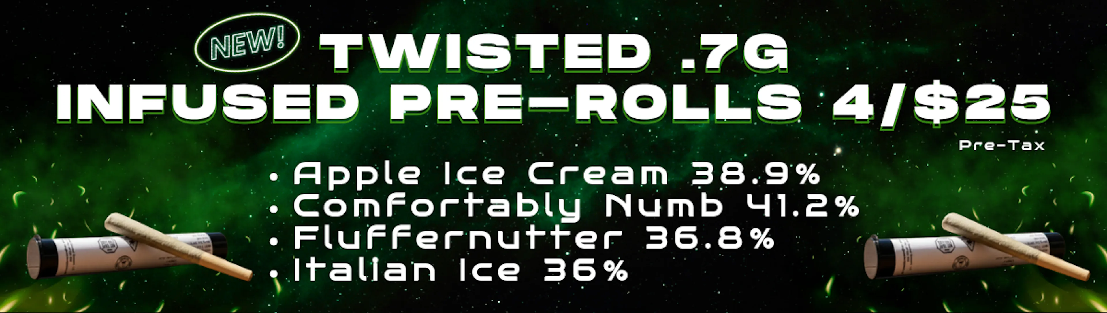 twisted infused pre-rolls