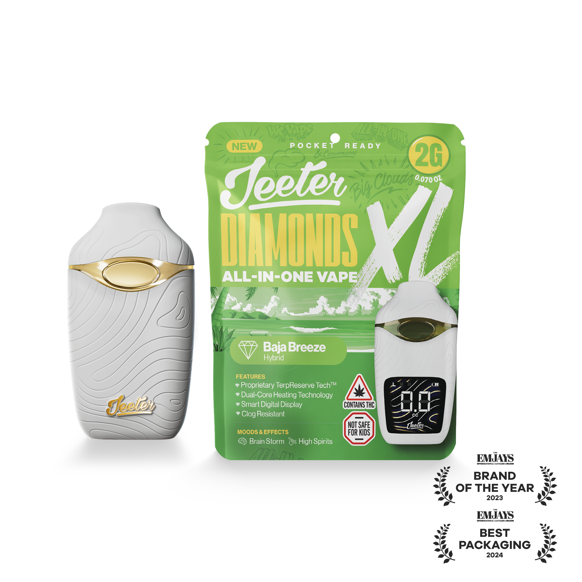 Baja Breeze (H) | Jeeter XL | 2g Disposable Liquid Diamond Cartridge