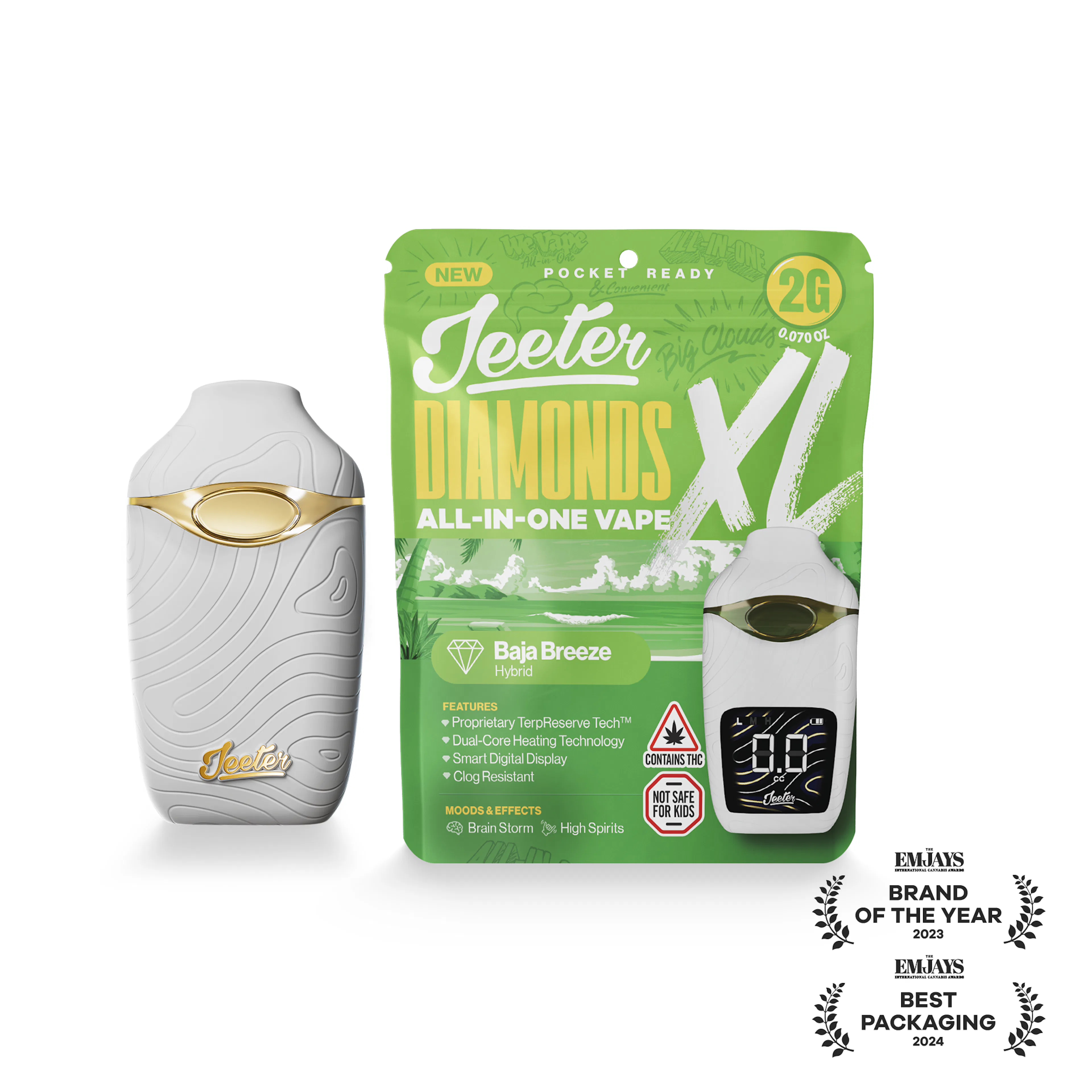 Baja Breeze (H) | Jeeter XL | 2g Disposable Liquid Diamond Cartridge