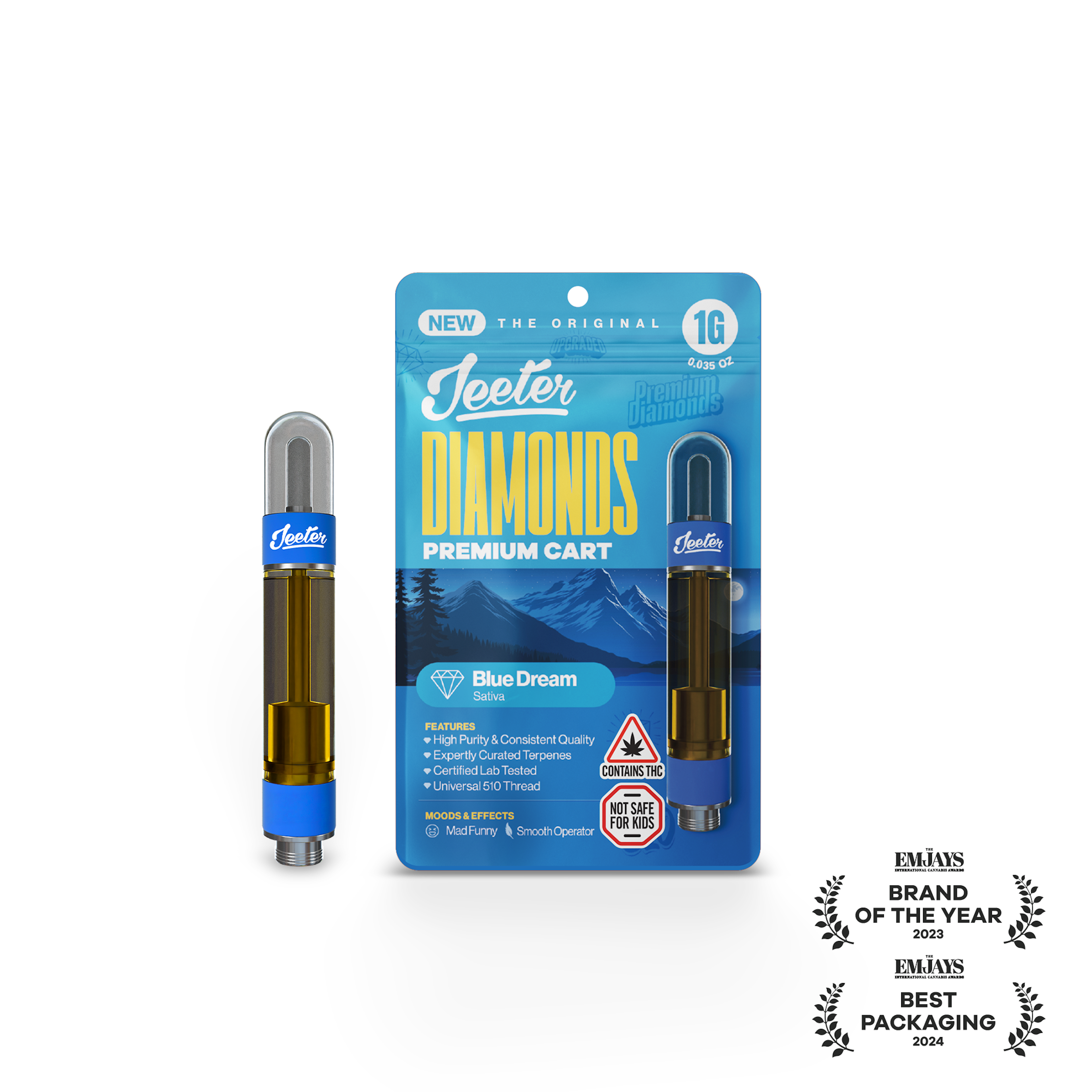 Blue Dream (S) | Jeeter | 1g 510 Liquid Diamond Cartridge