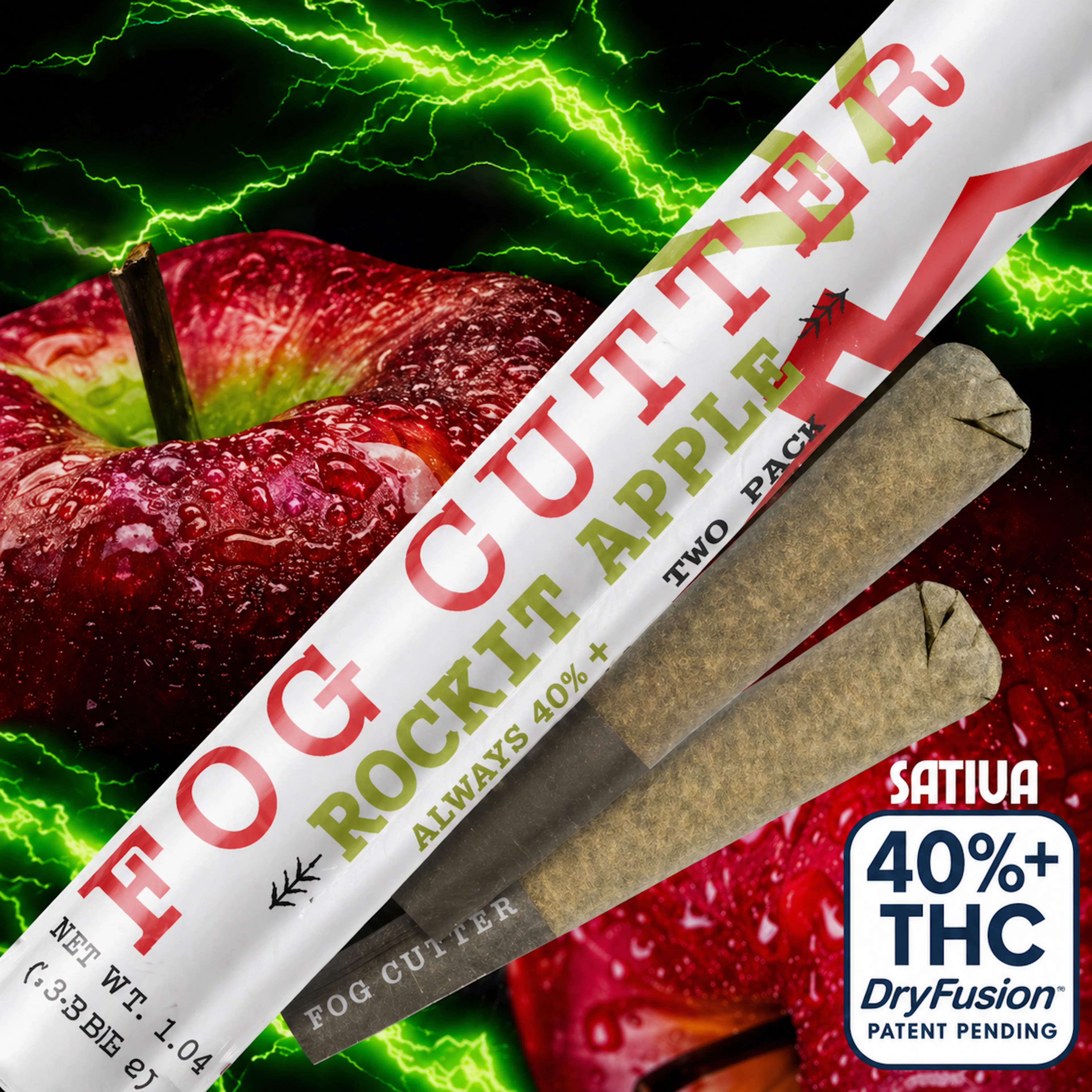 Rockit Apple (S) | Fog Cutter | 0.5g 2pk Infused Pre-Rolls