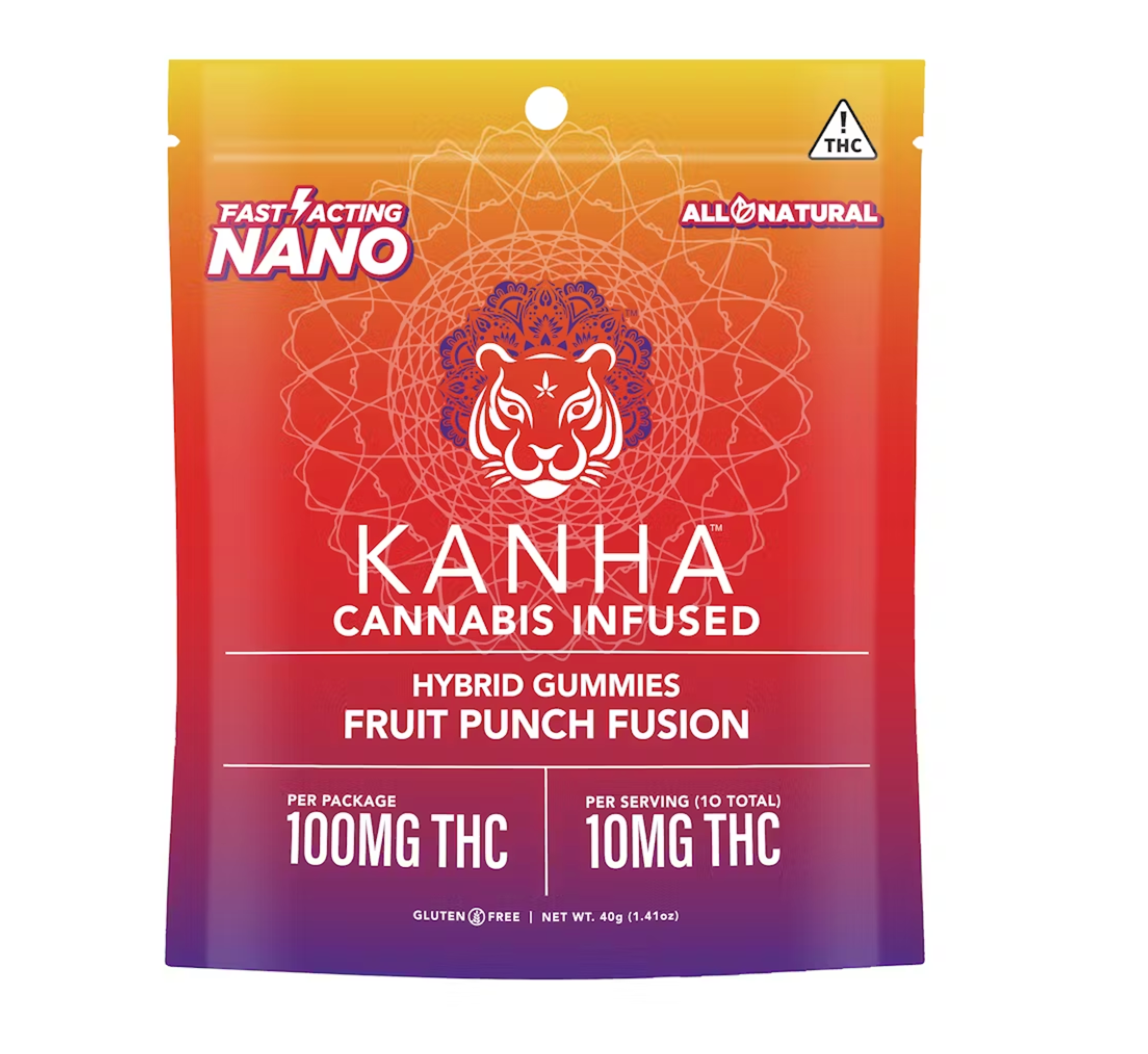 Fruit Punch Nano (H) | Kanha | 10mg 10pk Gummies - 100mg