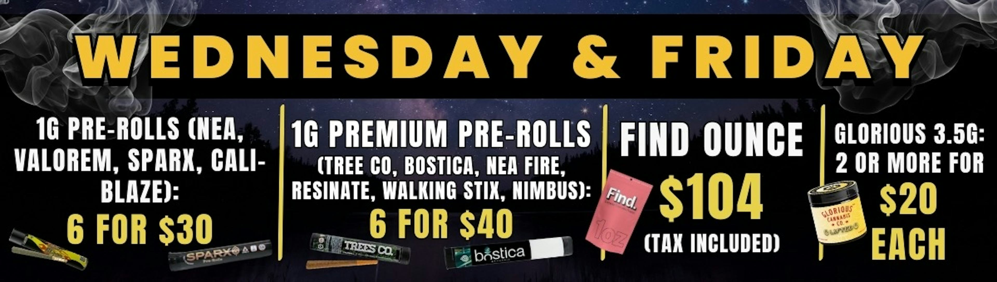 Wednesday & Friday Deals 2