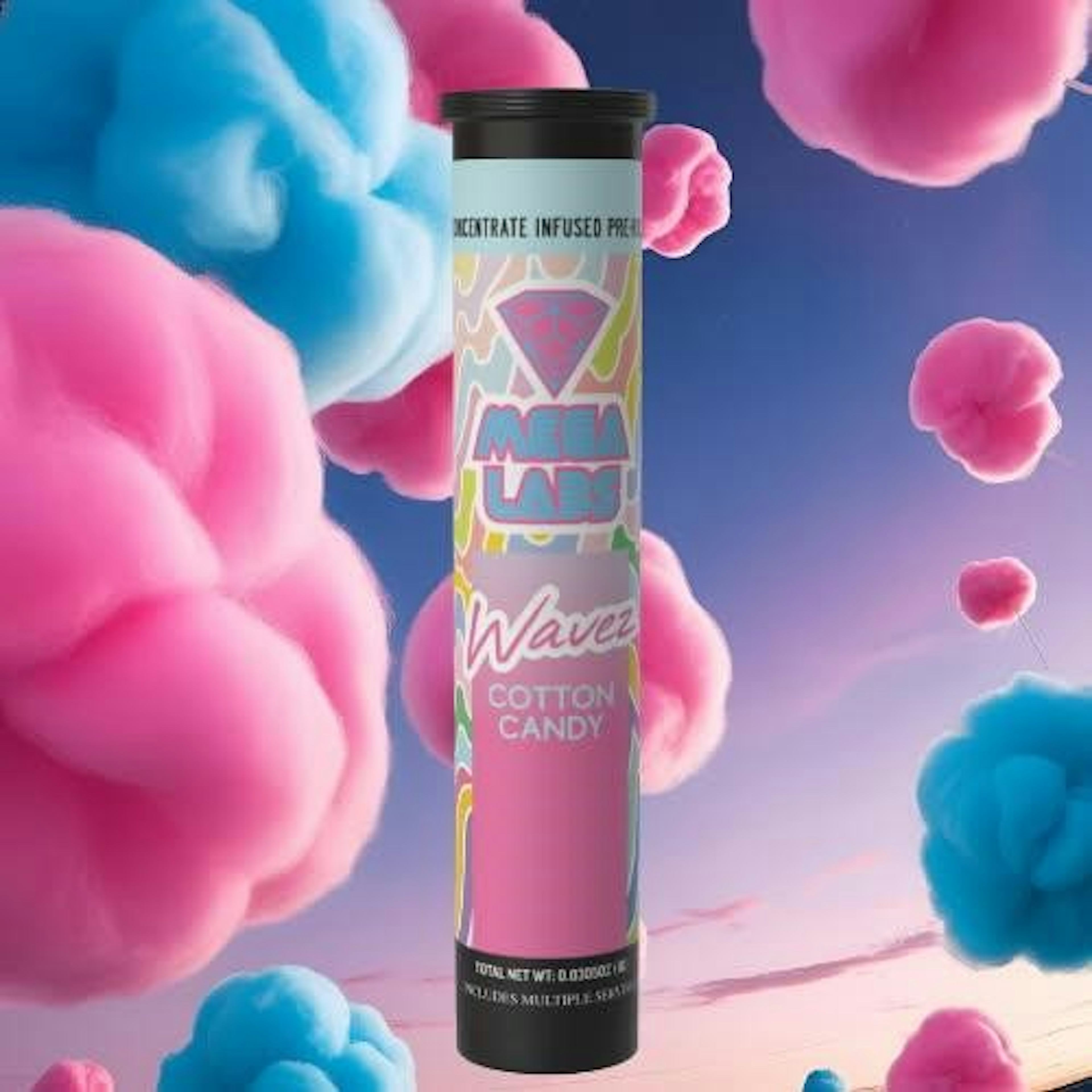 Cotton Candy (S) | Wavez | 1g Infused Pre-Roll