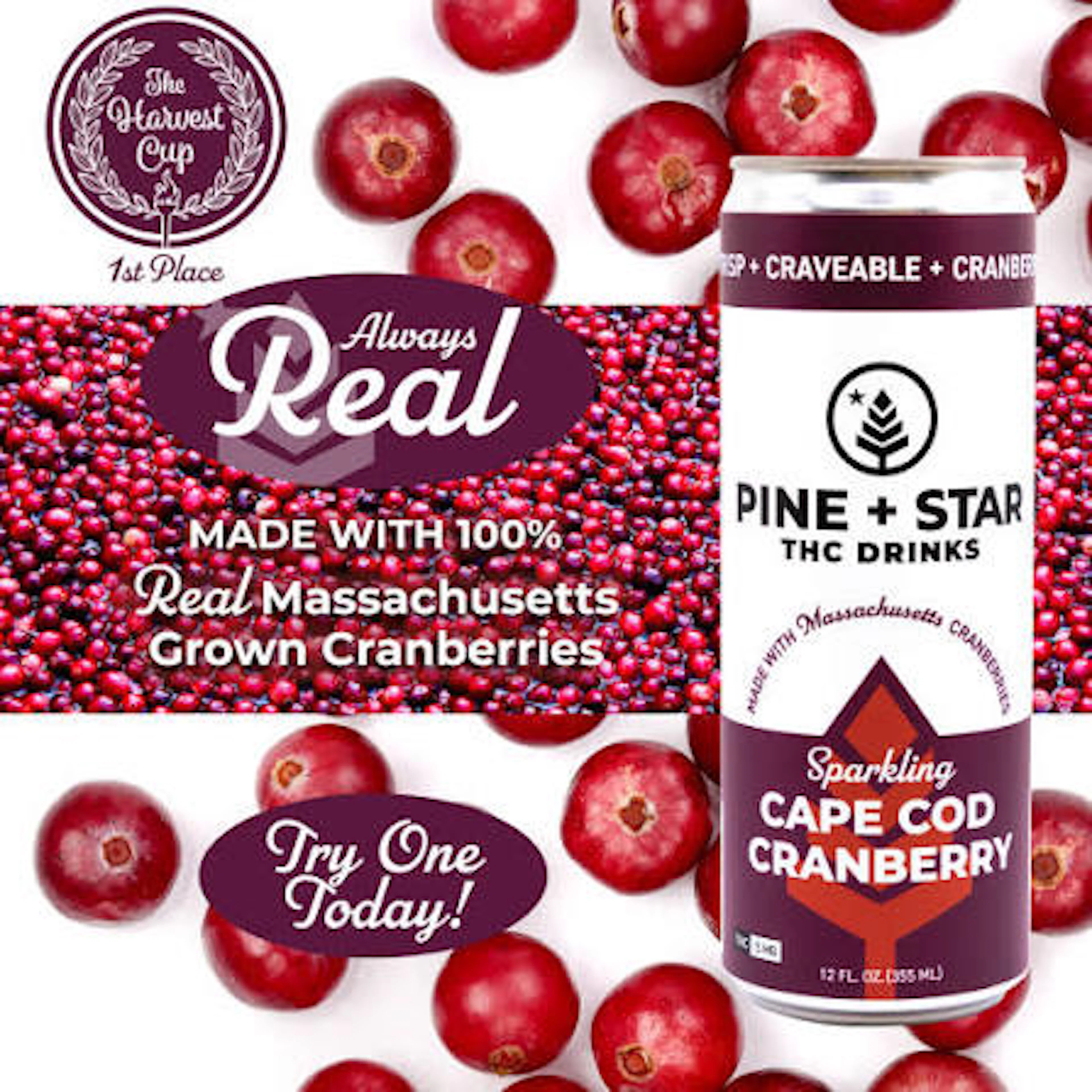 Cape Cod Cranberry | Pine + Star | 5mg