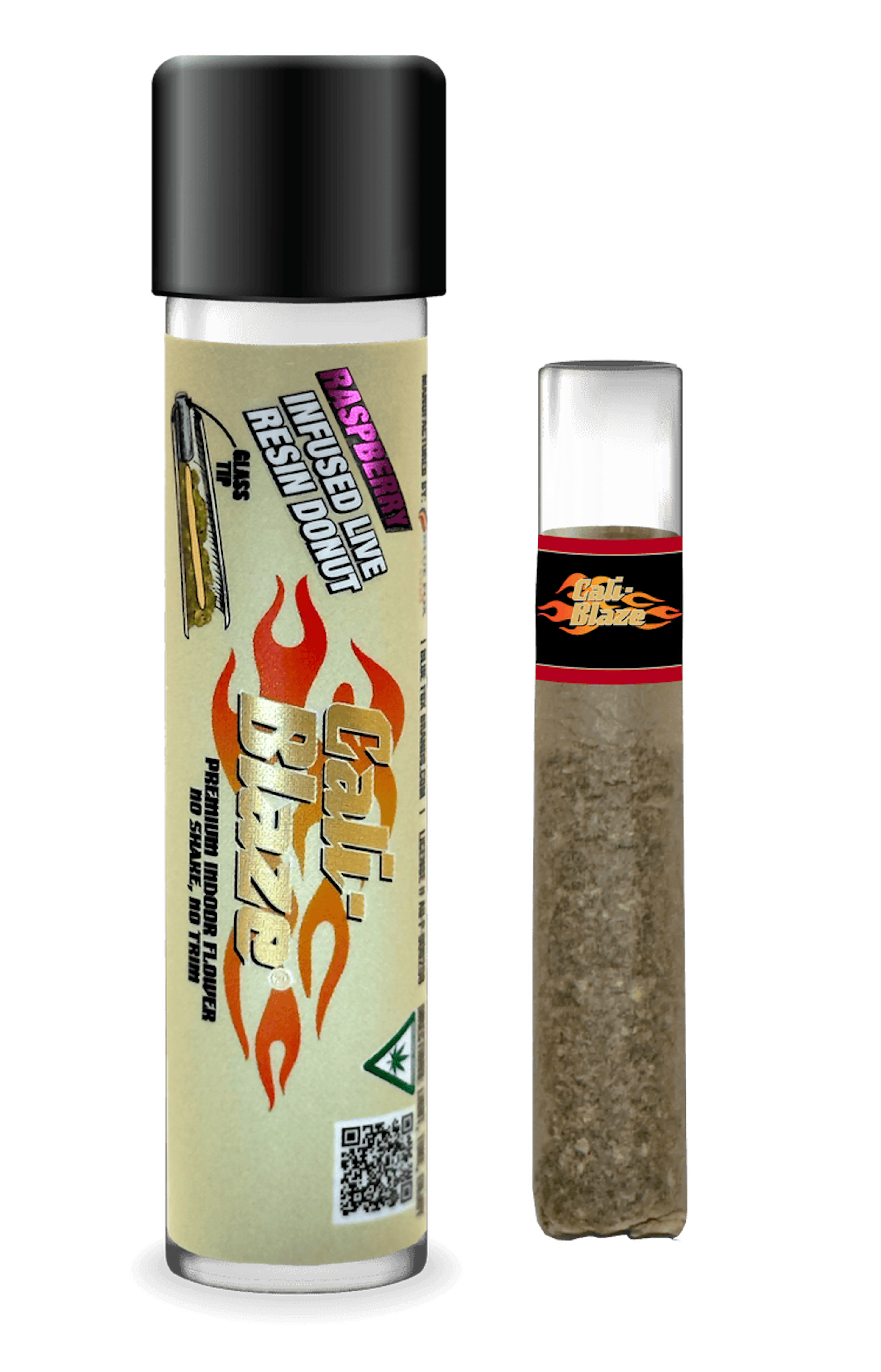 Raspberry (I) | Cali-Blaze Donut | 1.2g Infused Pre-Roll