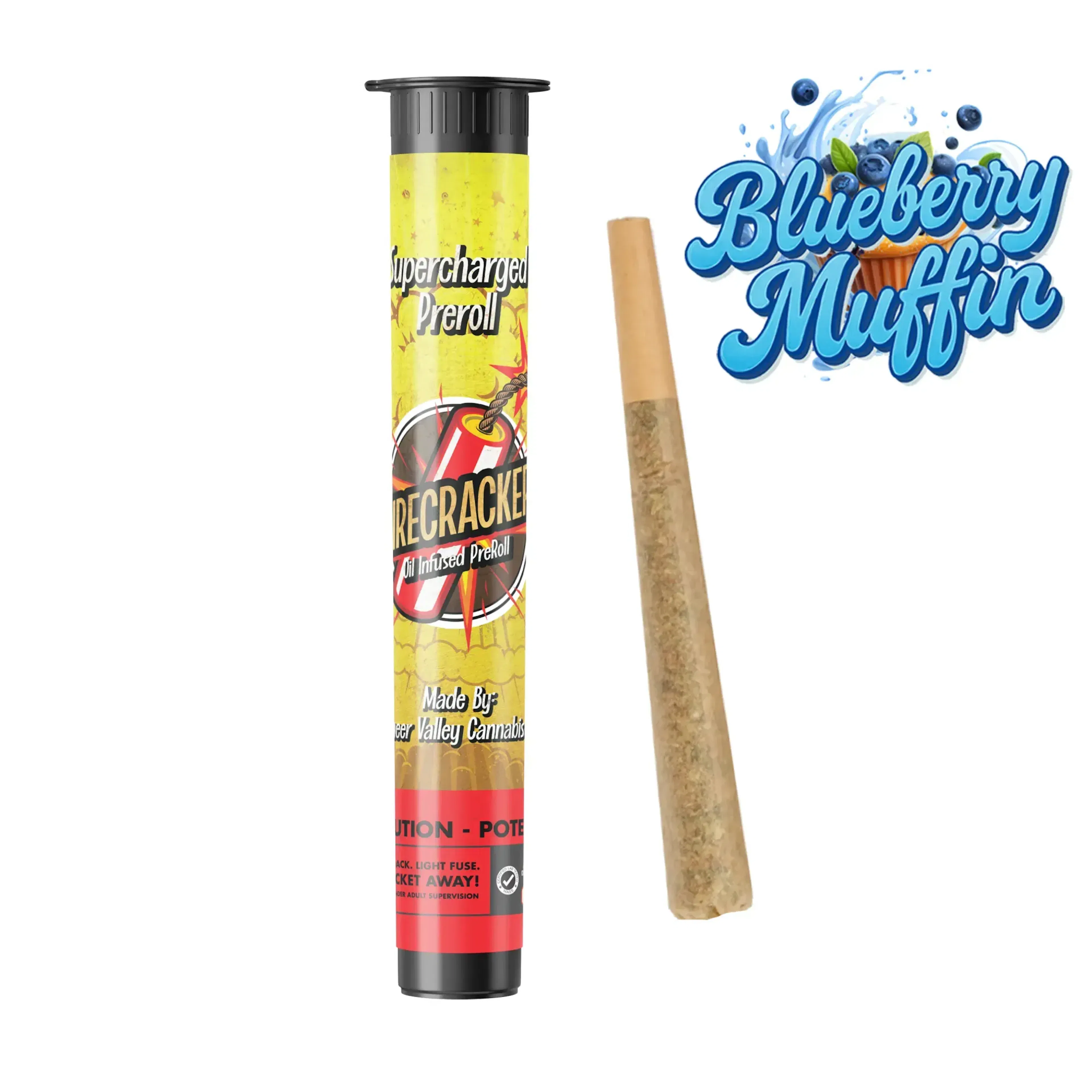 Blueberry Muffin (H) | Pioneer Valley Firecracker | 1g Infused Pre-Roll