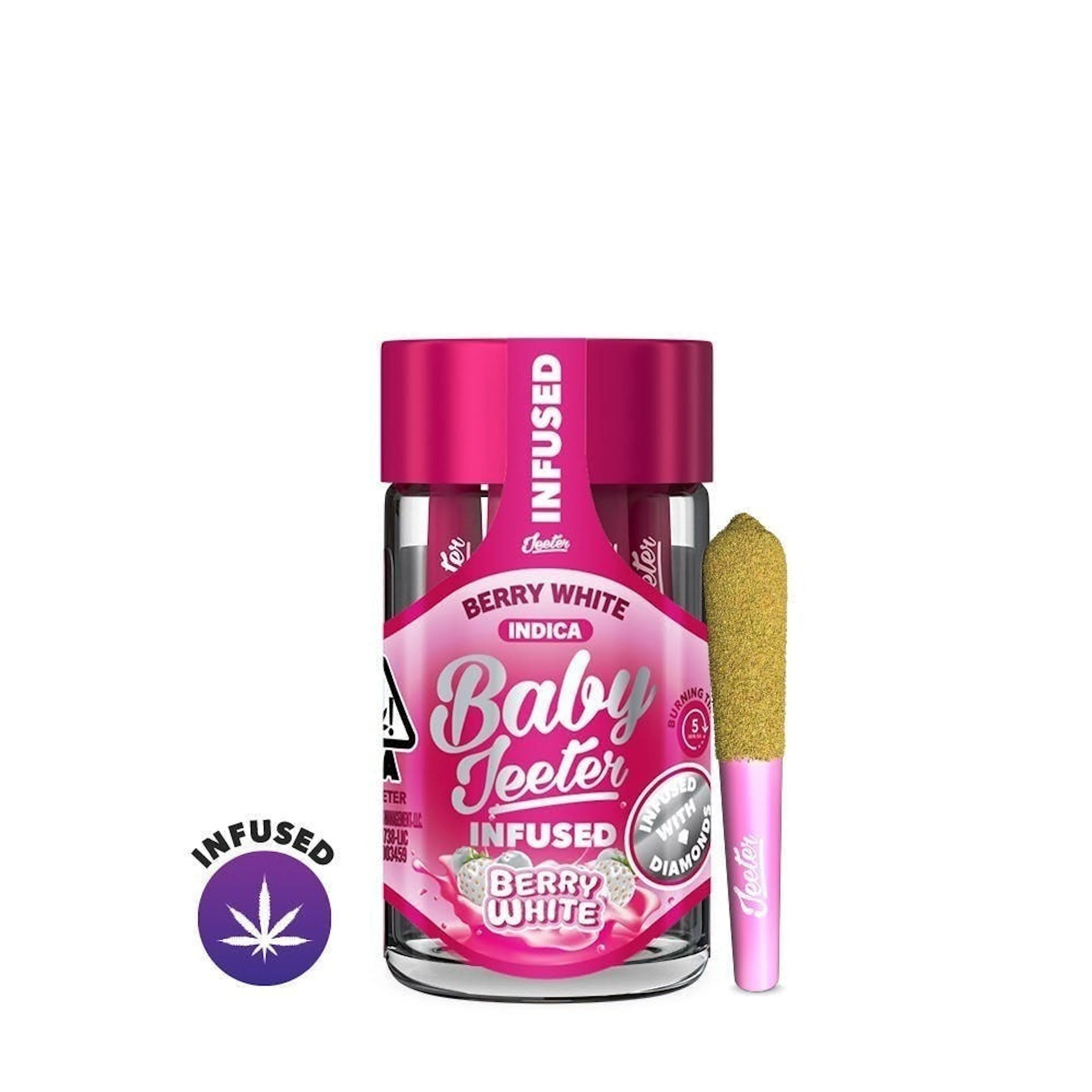 Berry White (I) | Baby Jeeter | 2.5g 5pk Infused Pre-Rolls