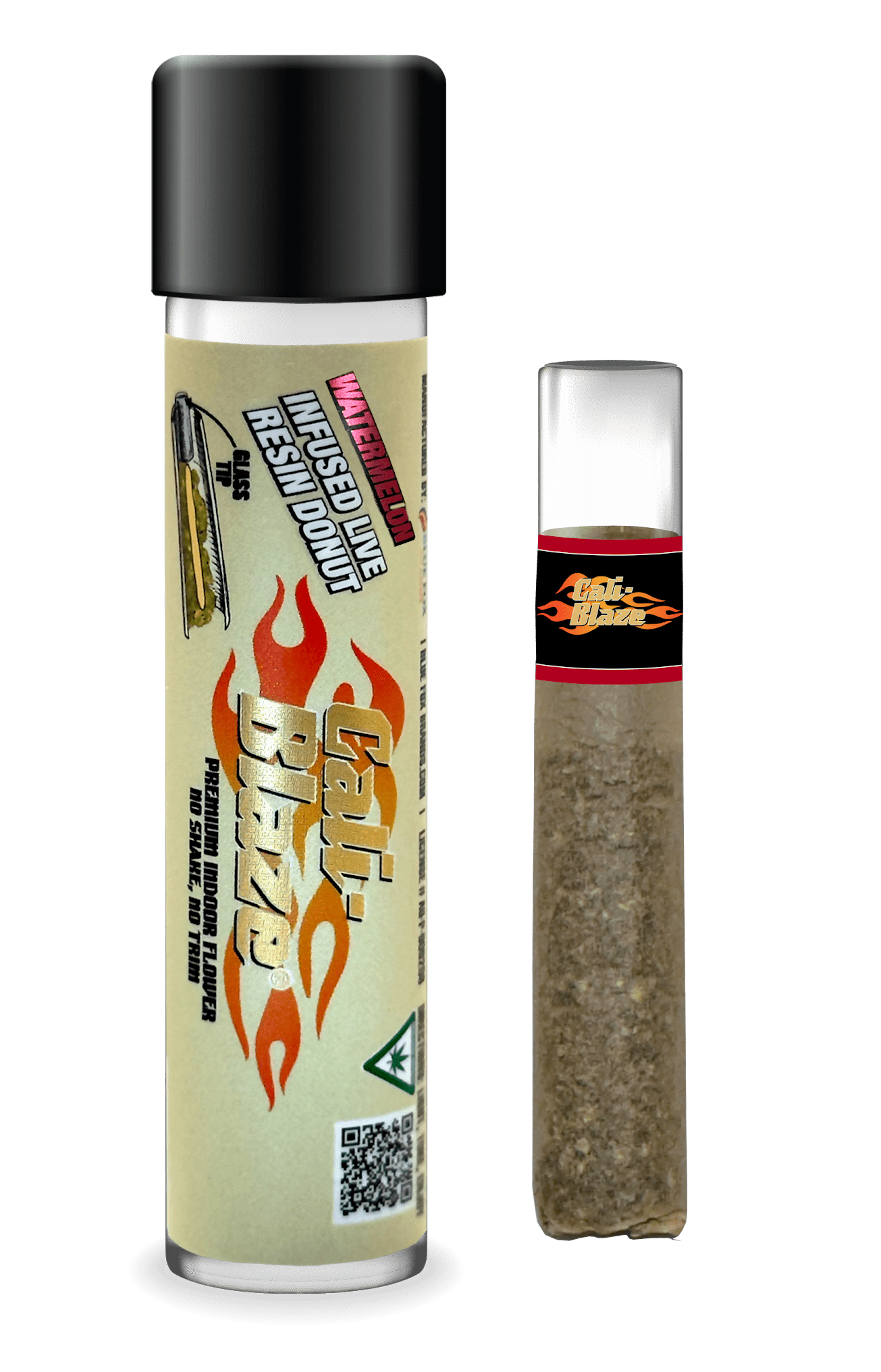Watermelon (S) | Cali-Blaze Donut | 1.2g Infused Pre-Roll