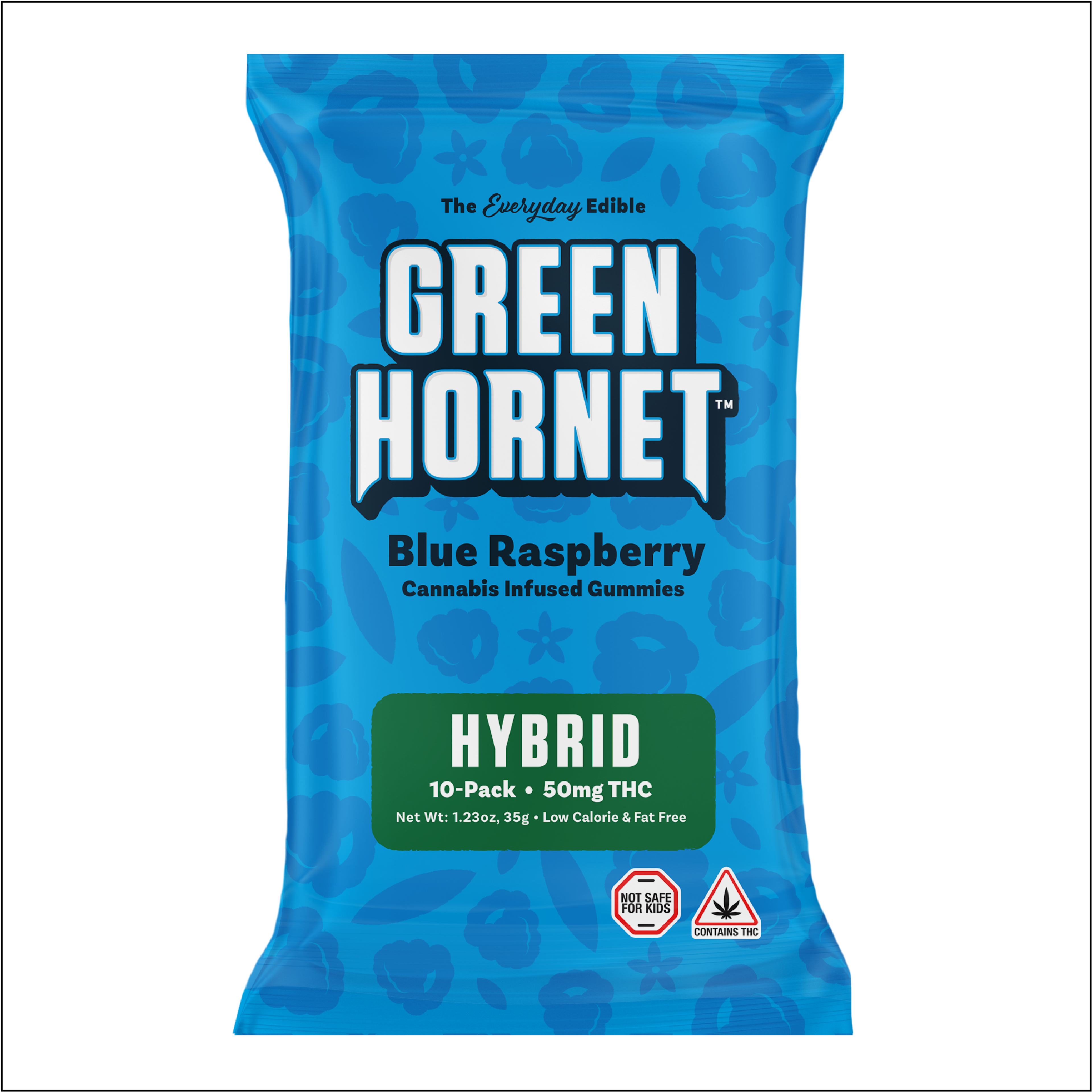 Blue Raspberry (H) | Green Hornet | 50mg  - 50mg