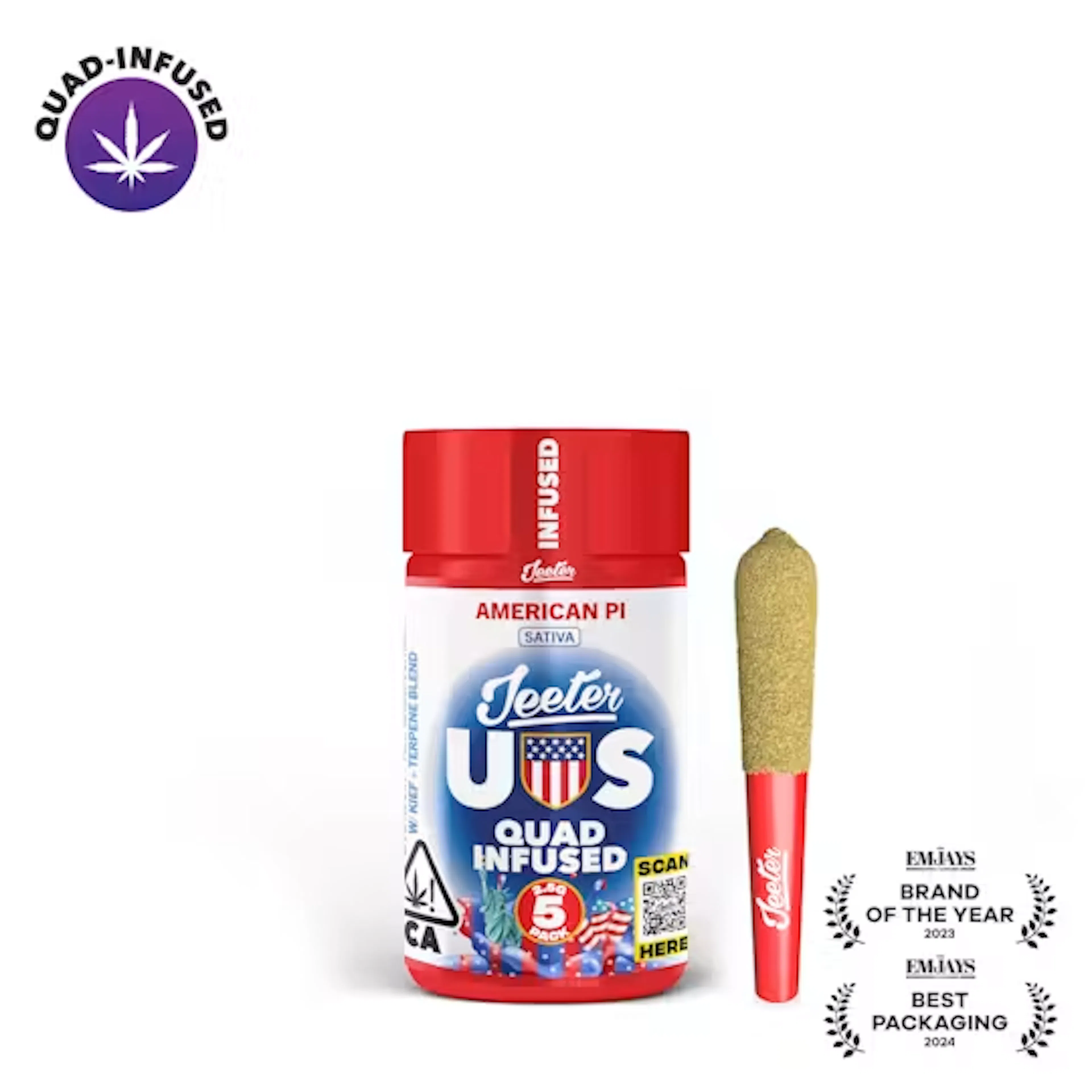 *LIMITED EDITION WC '26* American PI (S) | Baby Jeeter | 2.5g 5pk Infused Pre-Rolls