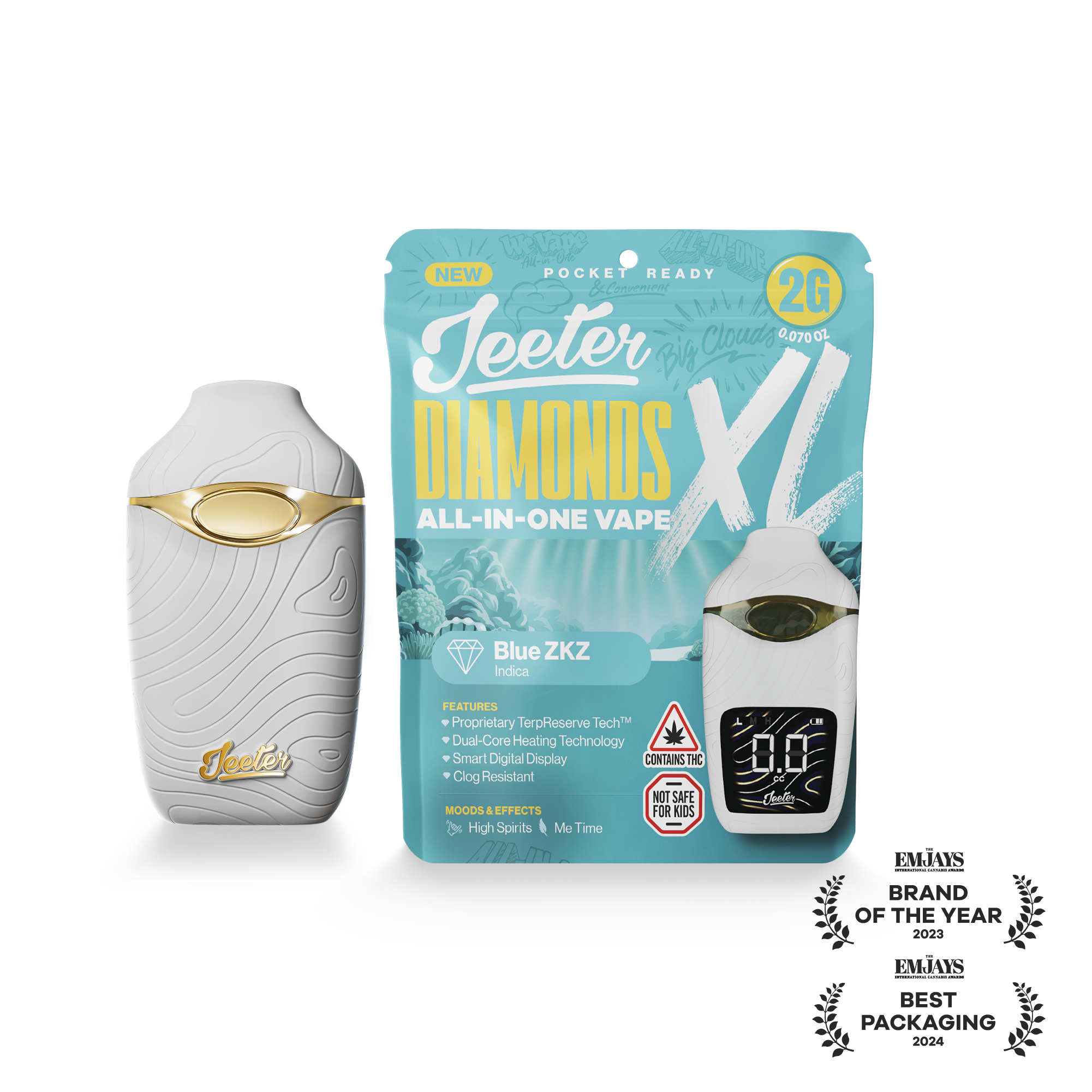 Blue ZKZ (I) | Jeeter XL | 2g Disposable Liquid Diamond Cartridge