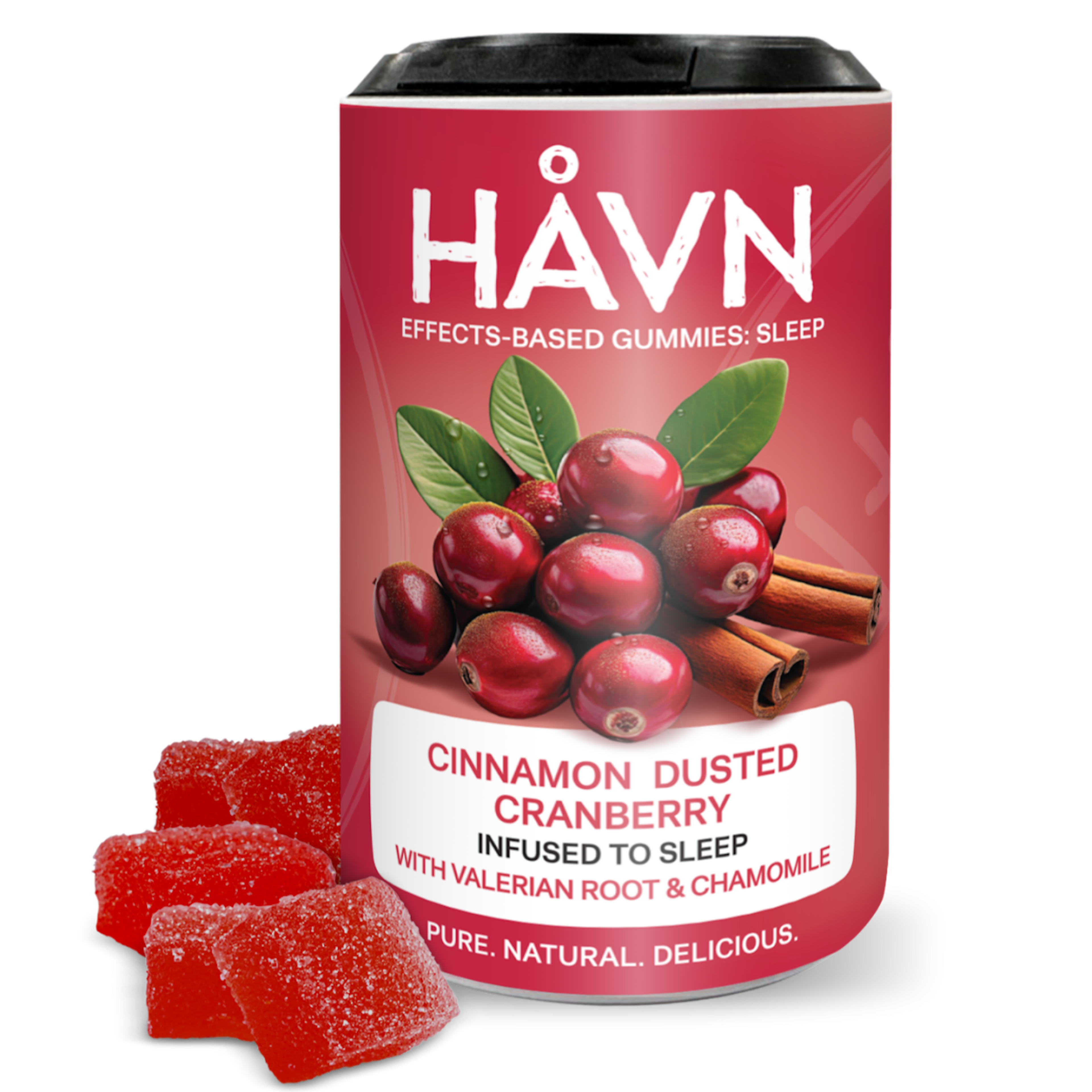 Cranberry Sleep 1:2 THC:CBN | HAVN | 100mg 20pk Gummies