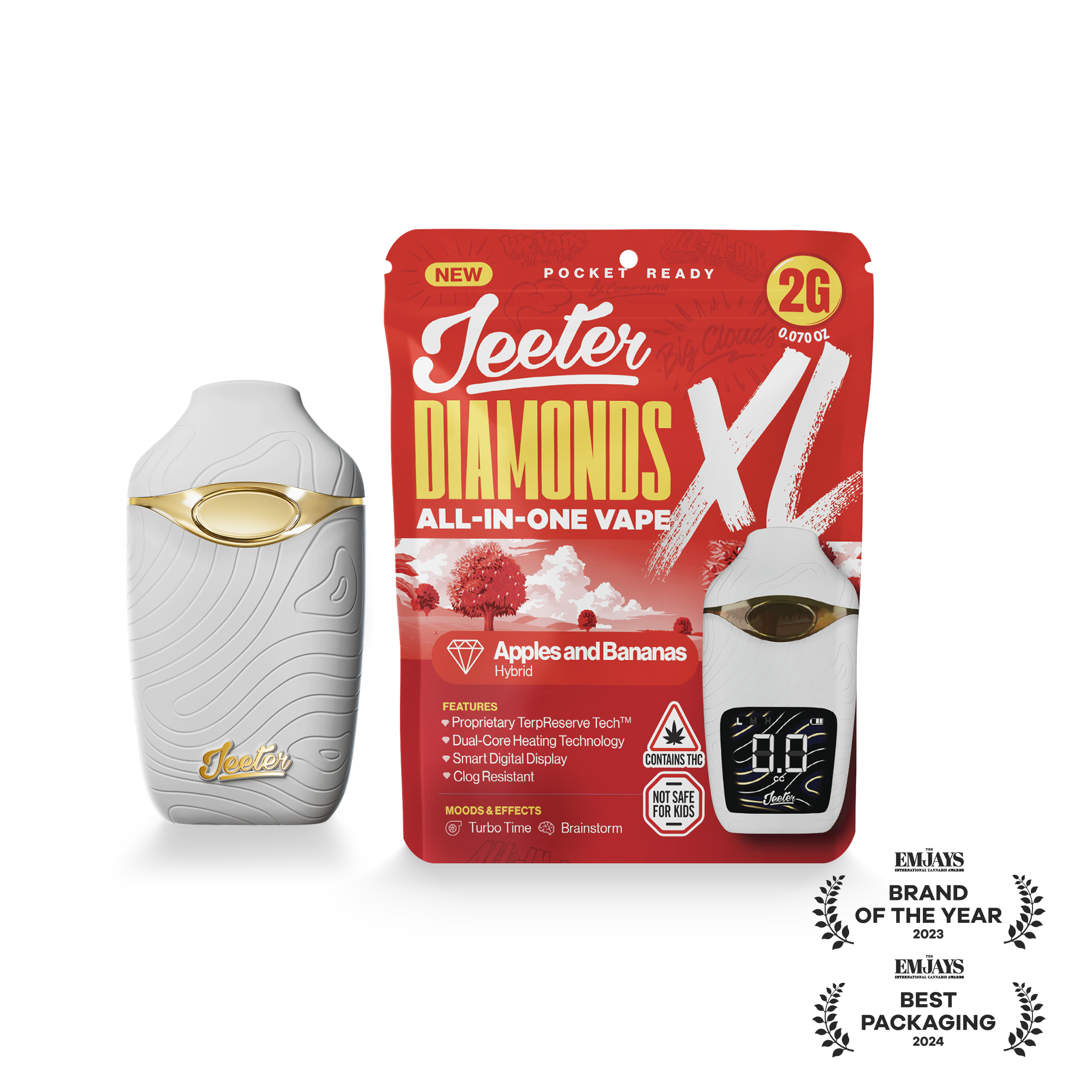 Apples and Bananas (H) | Jeeter XL | 2g Disposable Liquid Diamond Cartridge