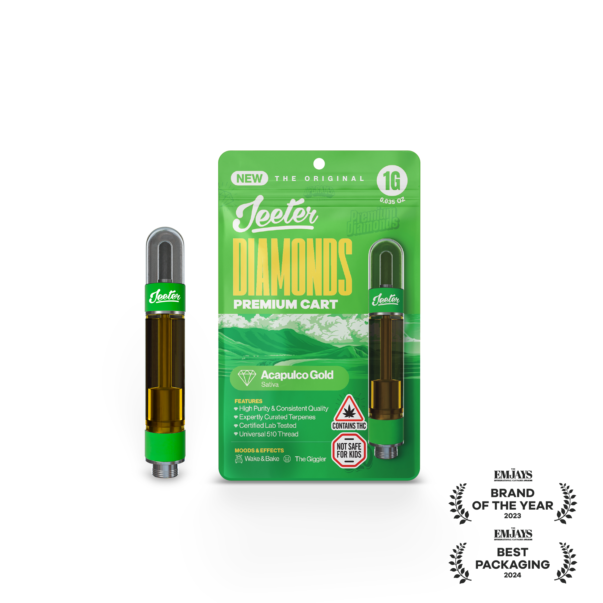 Acapulco Gold (S) | Jeeter | 1g 510 Liquid Diamond Cartridge
