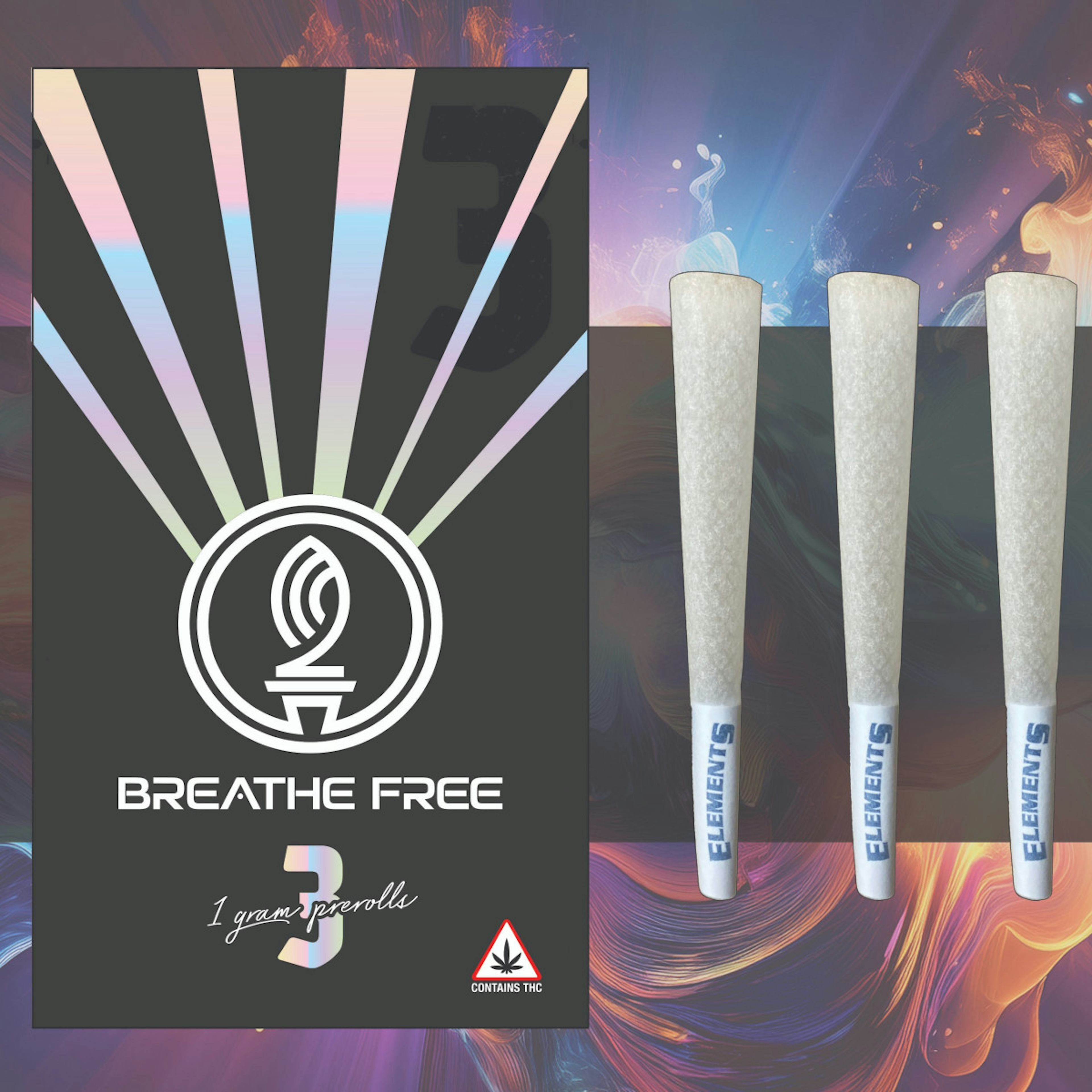 Guava Biscotti (H) | Breathe Free | 3pk 1g Pre-Roll