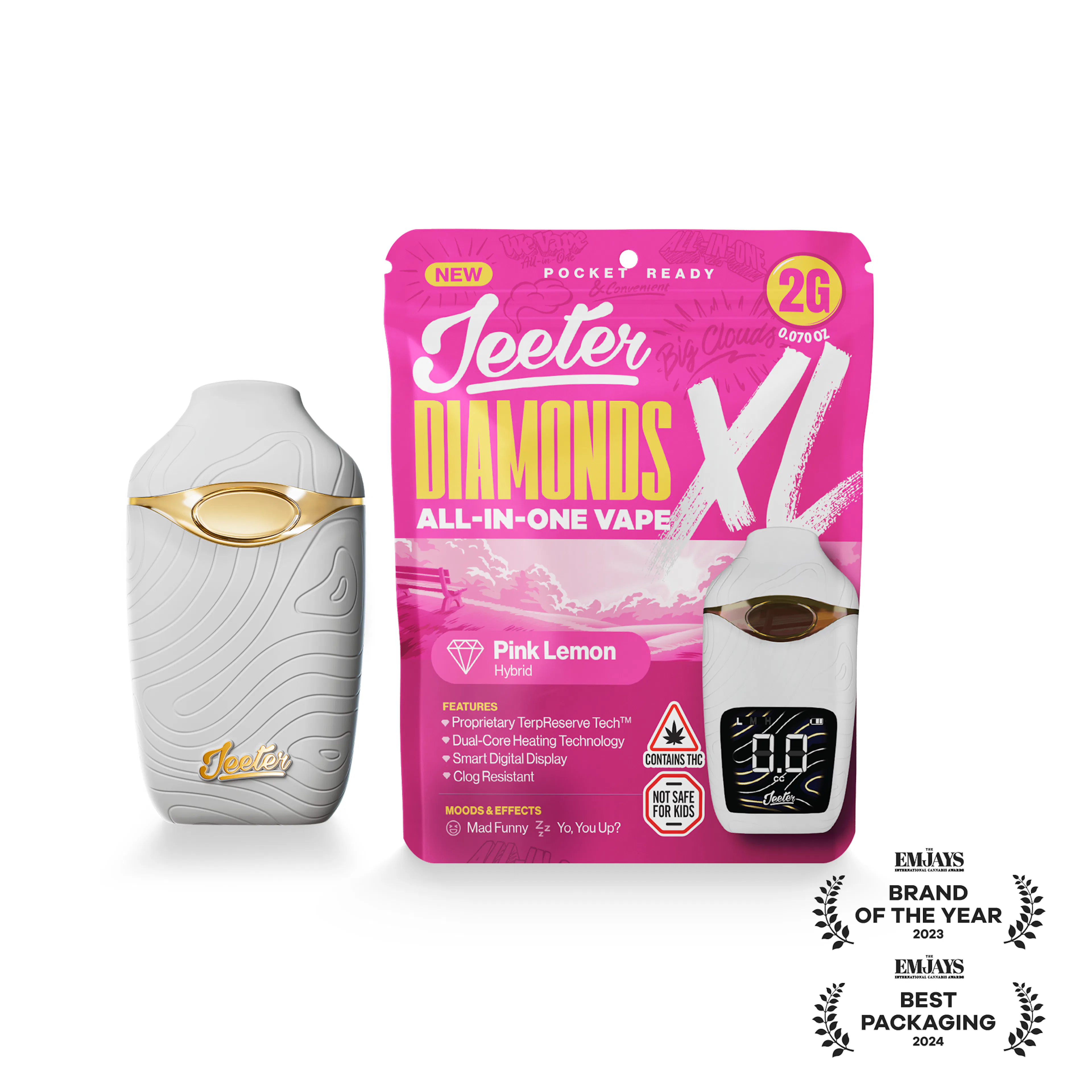 Pink Lemon (H) | Jeeter | 2g Disposable Liquid Diamond Cartridge