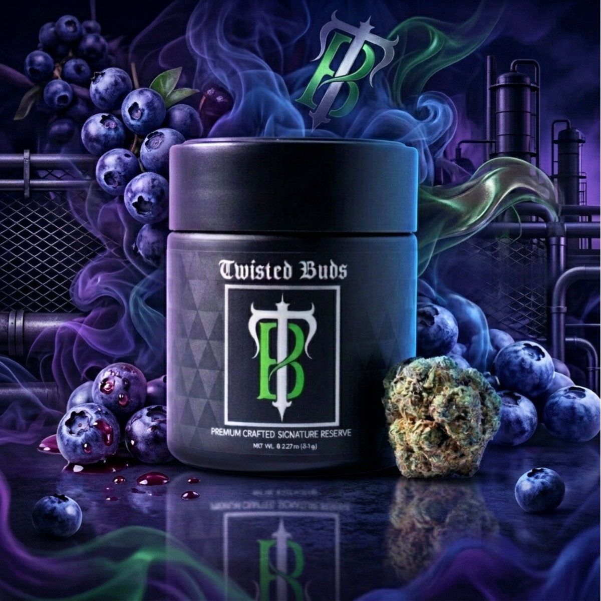 Blueberry Gas (H) | Twisted Buds | 3.5g Flower