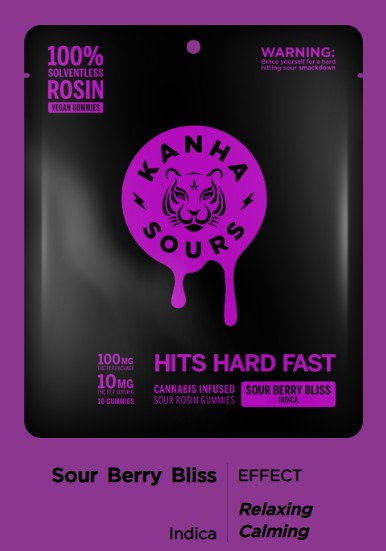 Sour Berry Bliss (I) | Kanha | 100mg 20pk Rosin Gummies