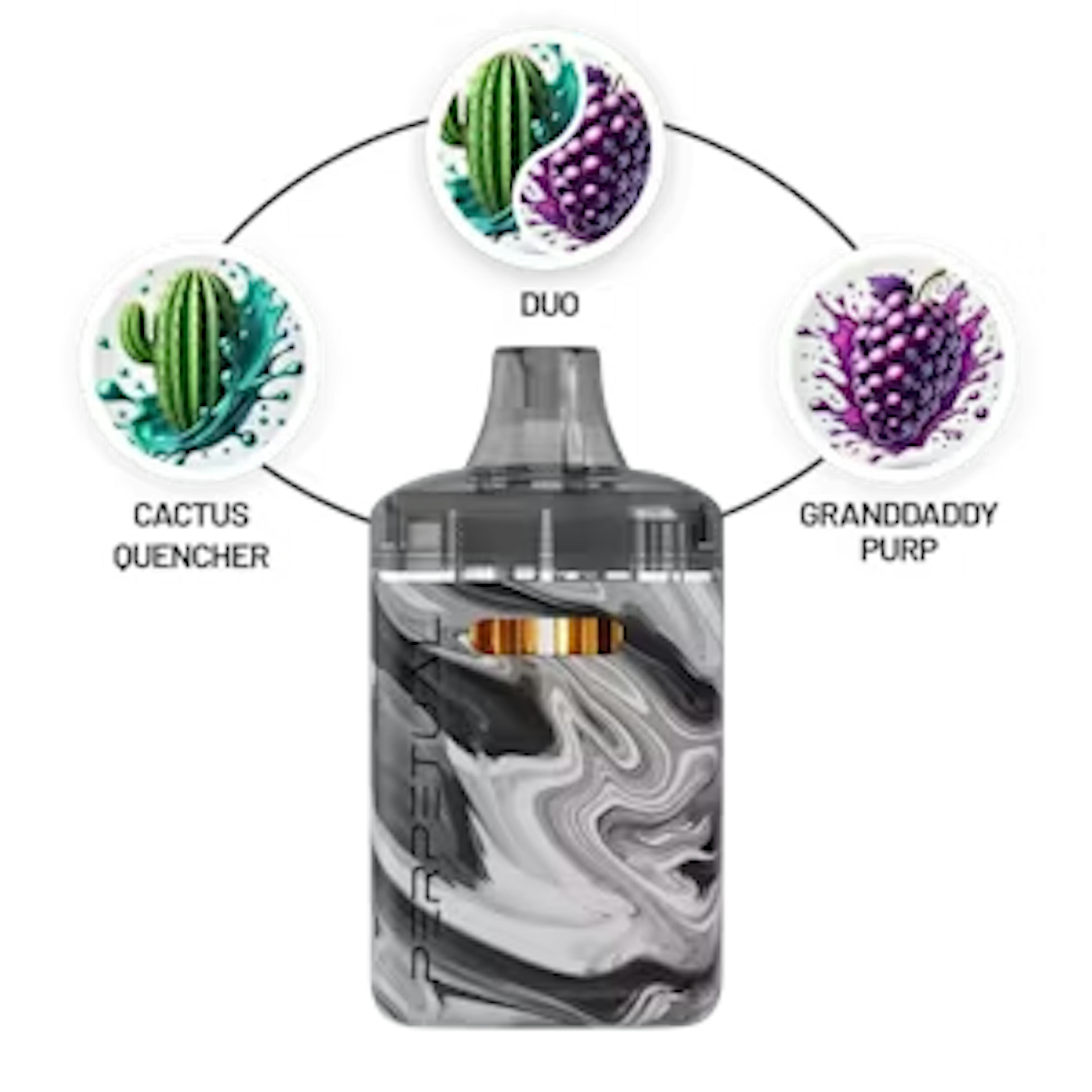 Cactus Quencher & Granddaddy Purple (S/I) | Perpetual | 2g Duo Disposable Vape