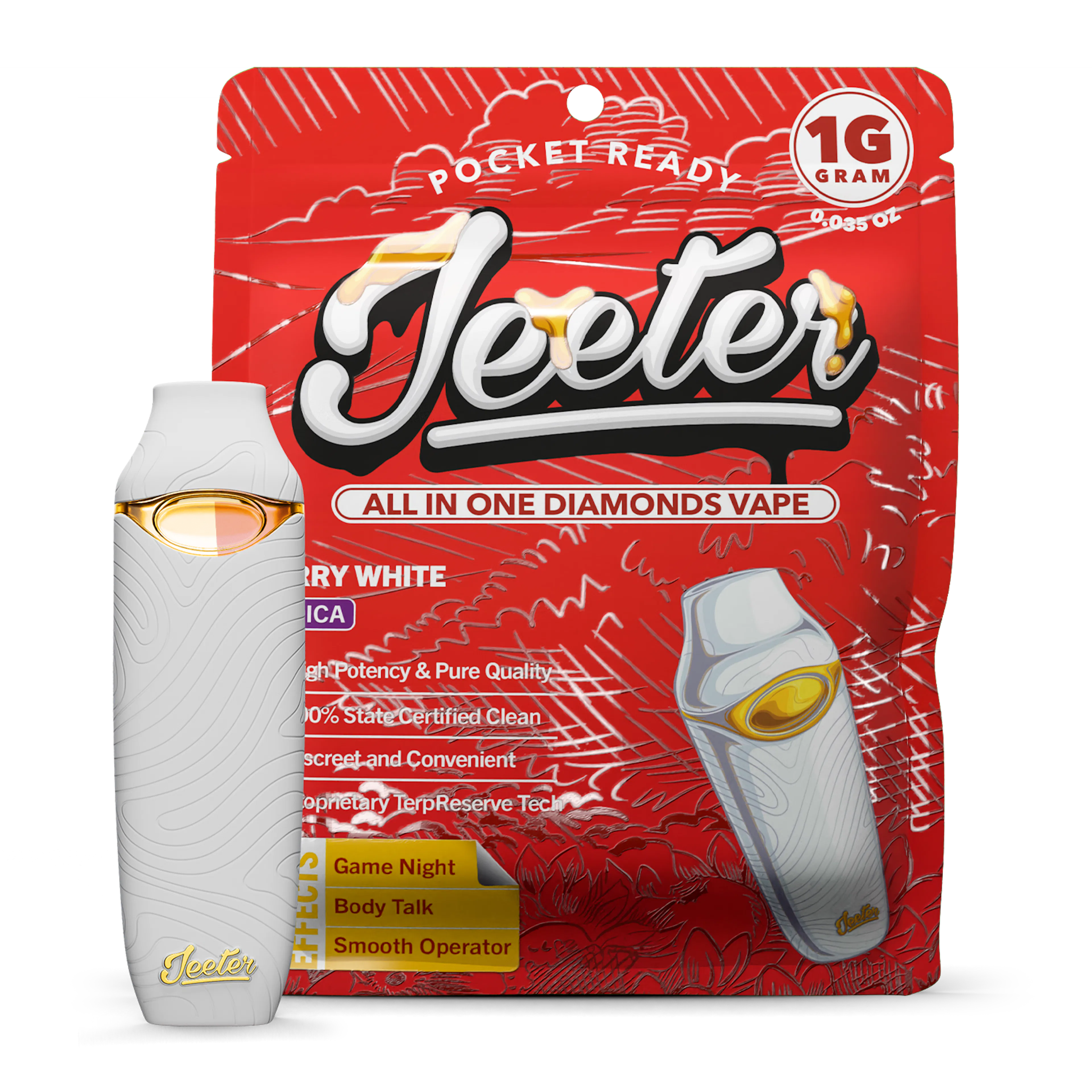 Berry White (I) | Jeeter | 1g Disposable Liquid Diamond Cartridge
