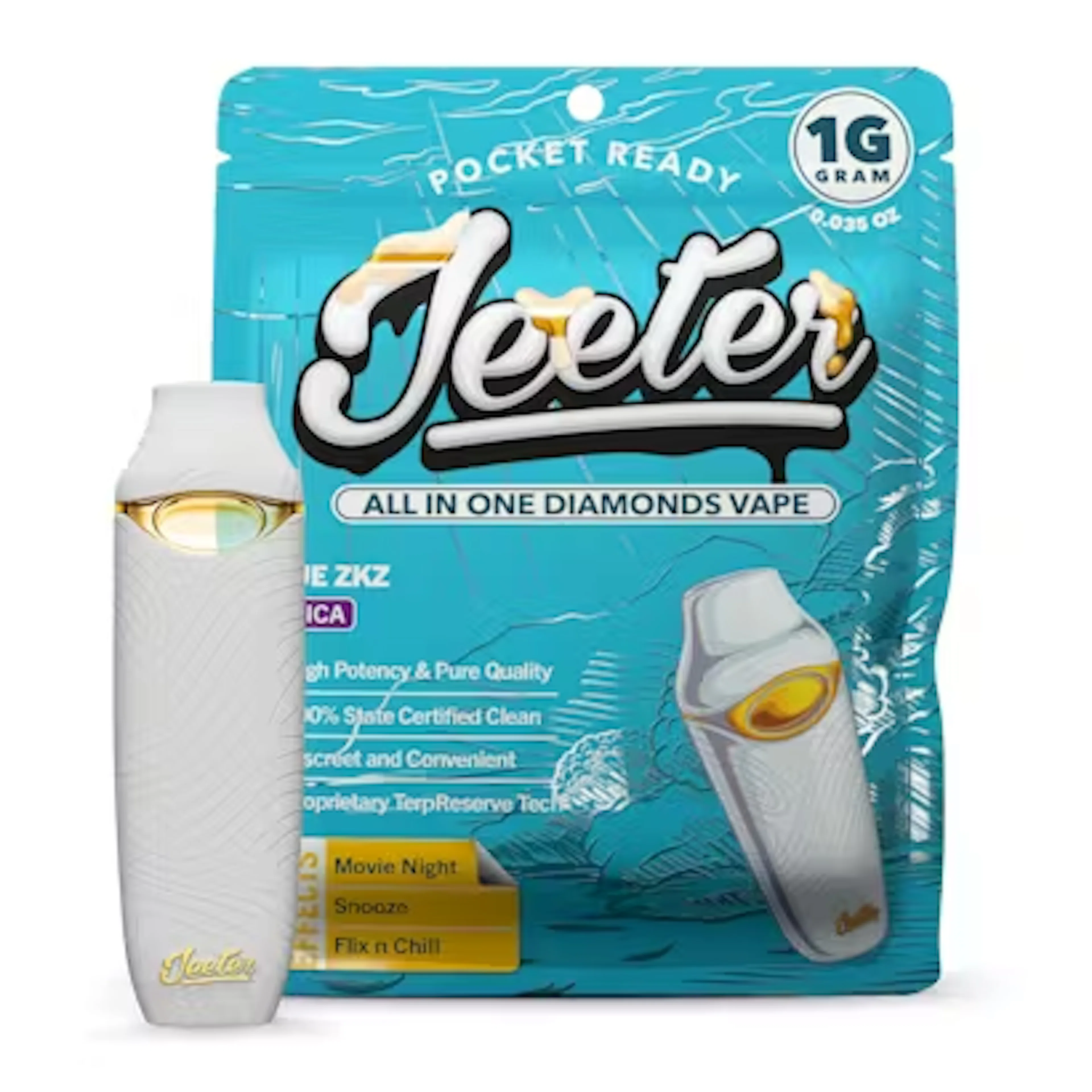 Blue ZKZ (I) | Jeeter | 1g Disposable Liquid Diamond Cartridge