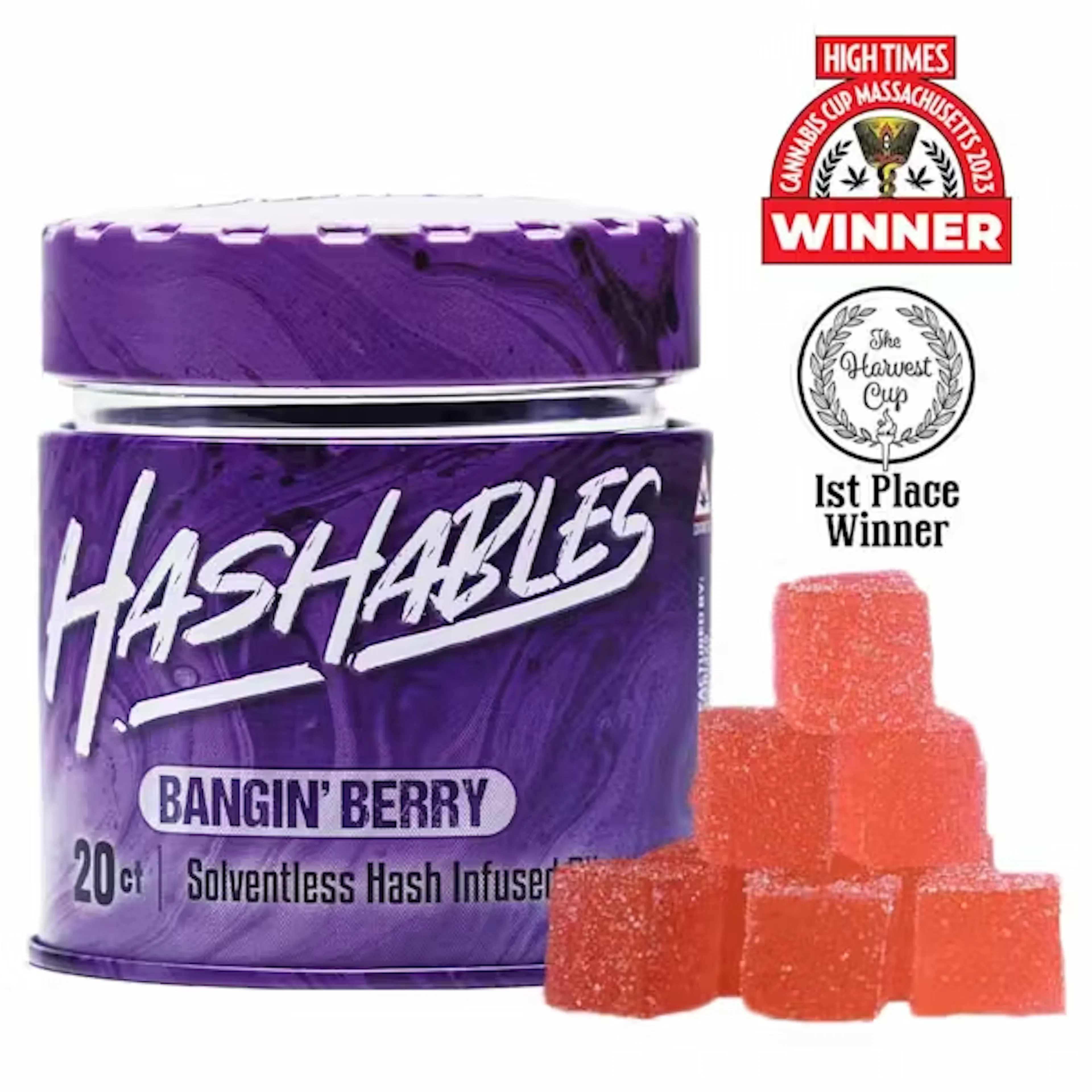 Bangin Berry | Hashables | 100mg Hash Rosin Gummies
