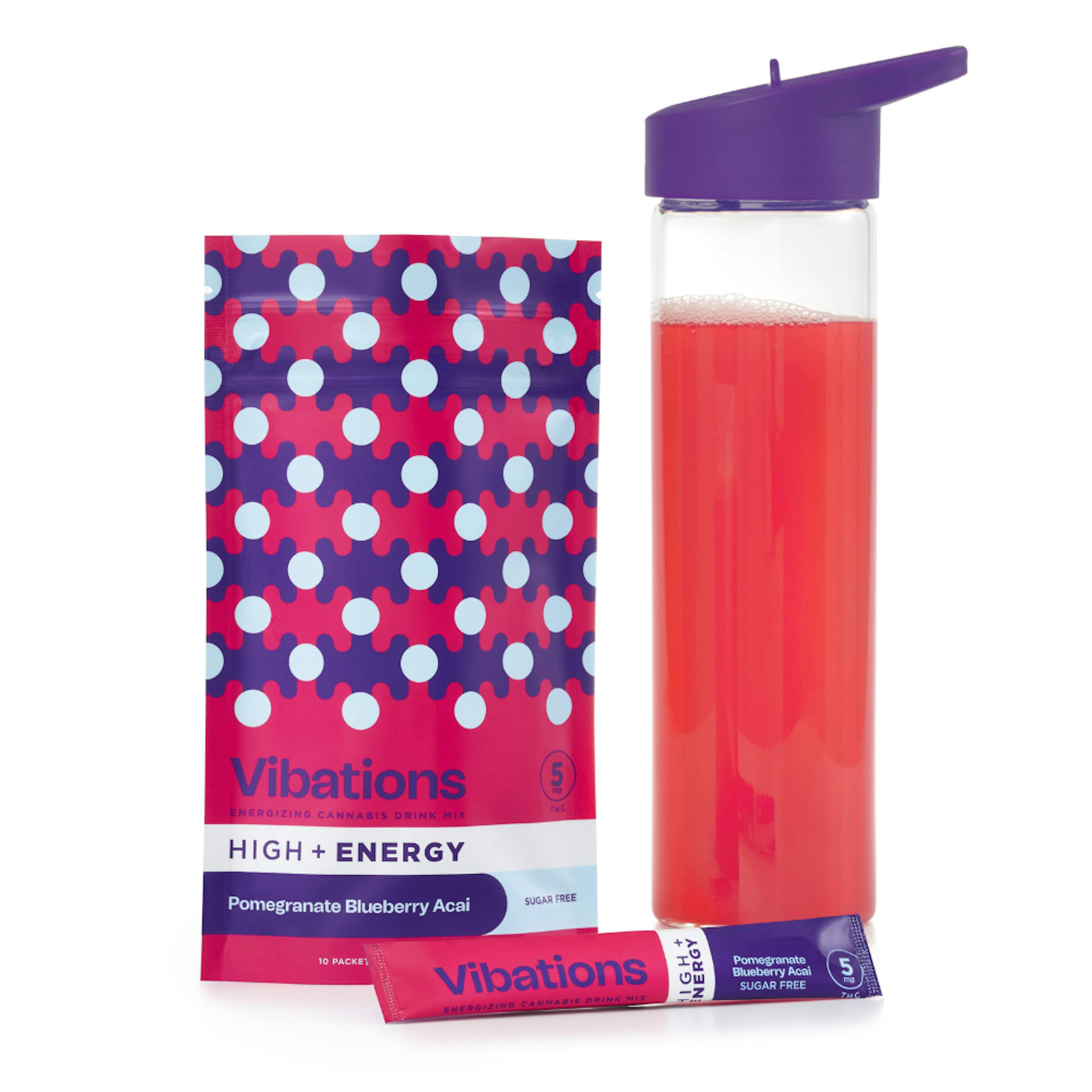 Pomegranate Blueberry Acai | Vibations | 50mg Drink Mix