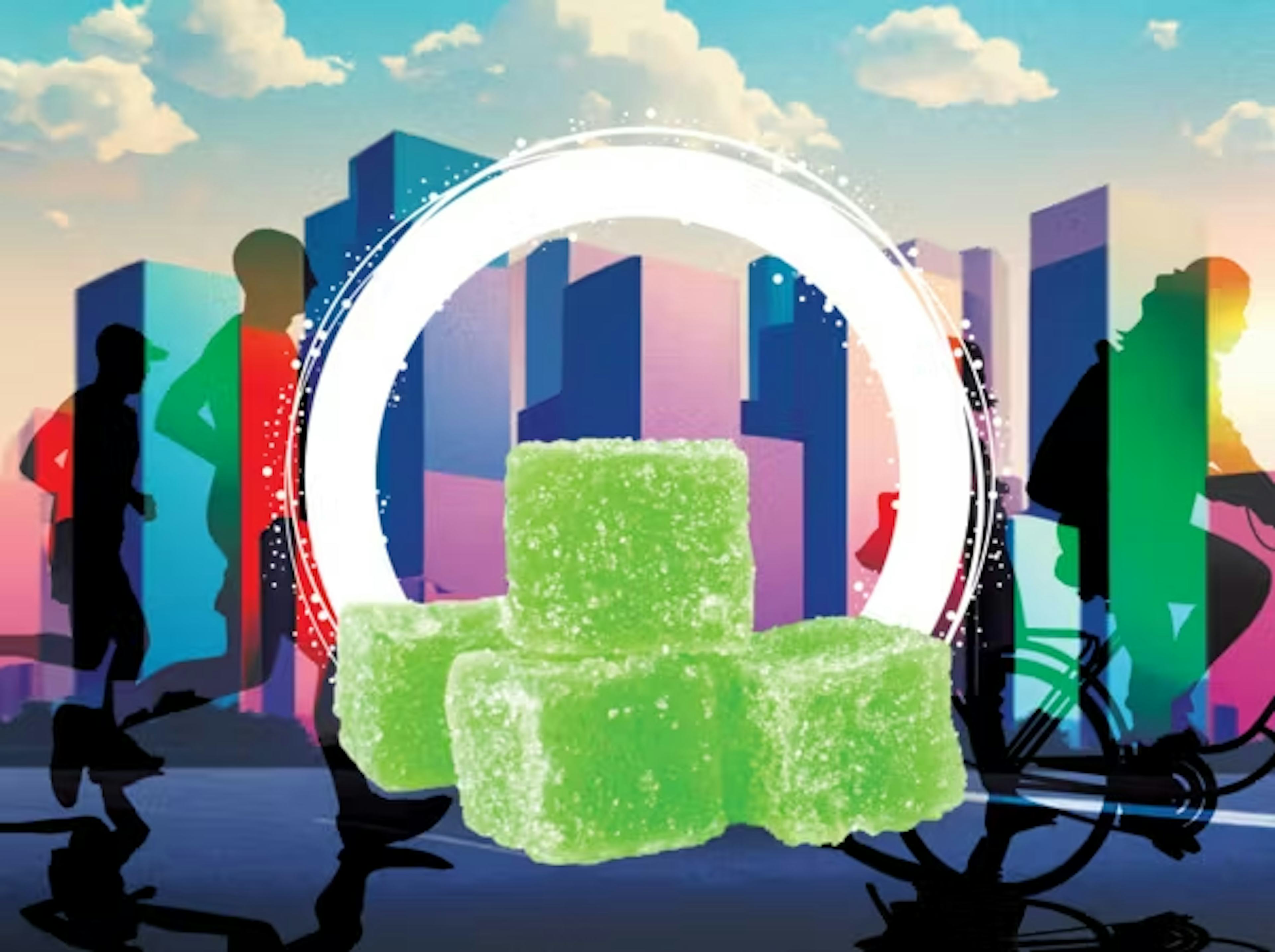 Boosting Green Apple 1:1 THC:THCV (H) | Ozone FX | 100mg 20pk Gummies