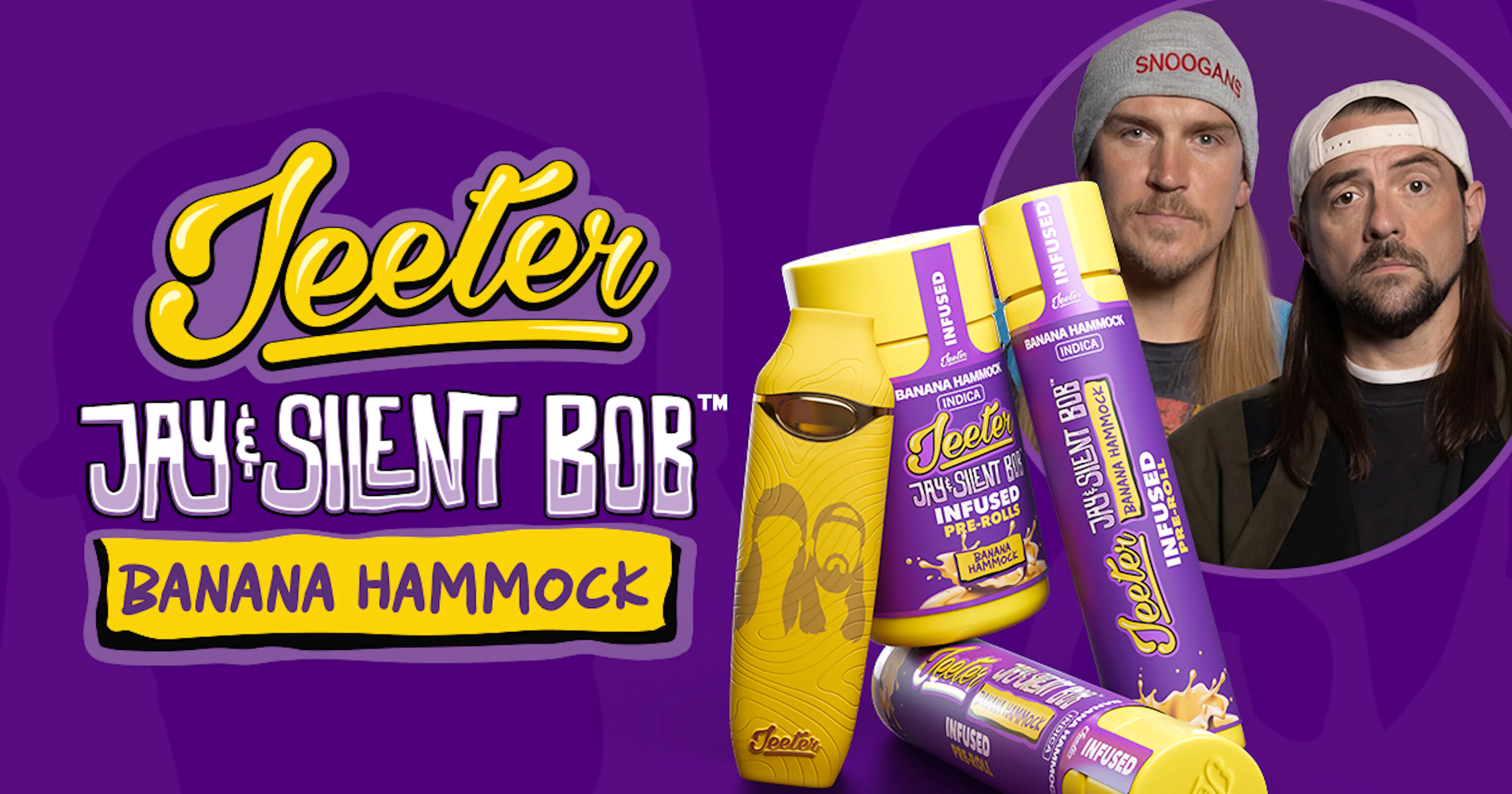*LIMITED EDITION* Banana Hammock Jay & Silent Bob (I) | Jeeter | 1g Disposable Liquid Diamond Cartridge
