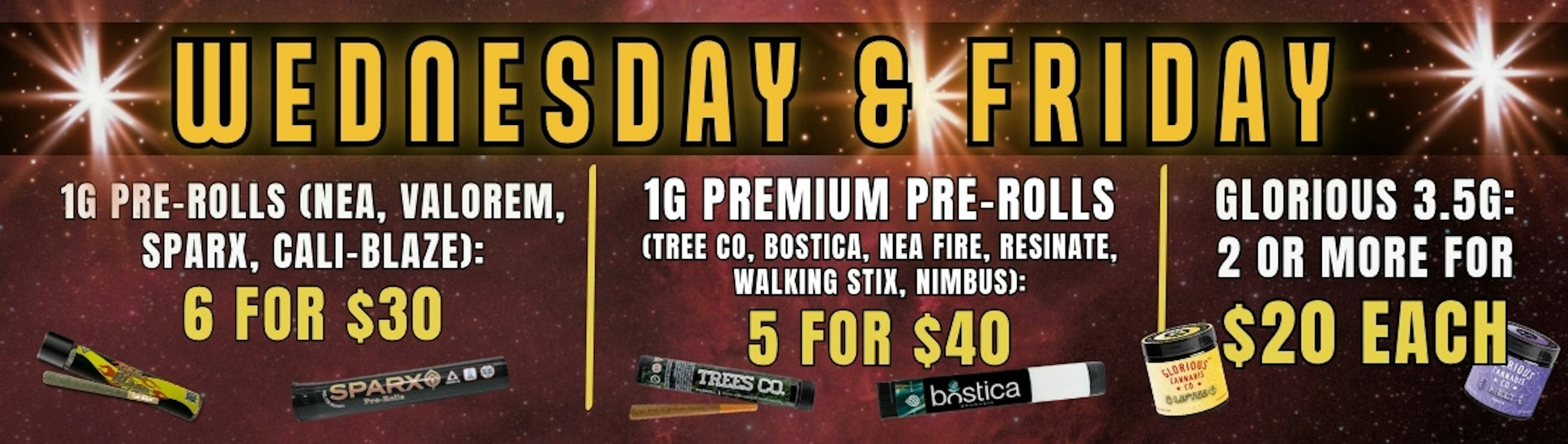 Wednesday & Friday Deals 2