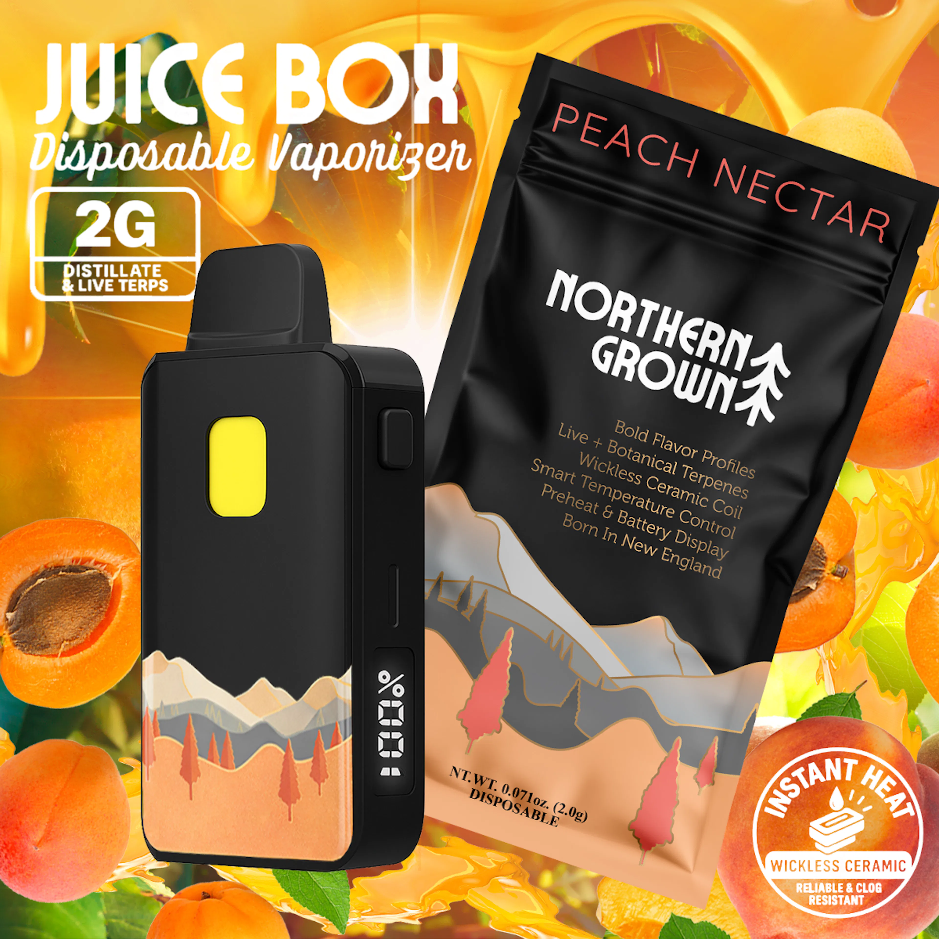 Peach Nectar (S) | Juice Box | 2g Disposable Cartridge