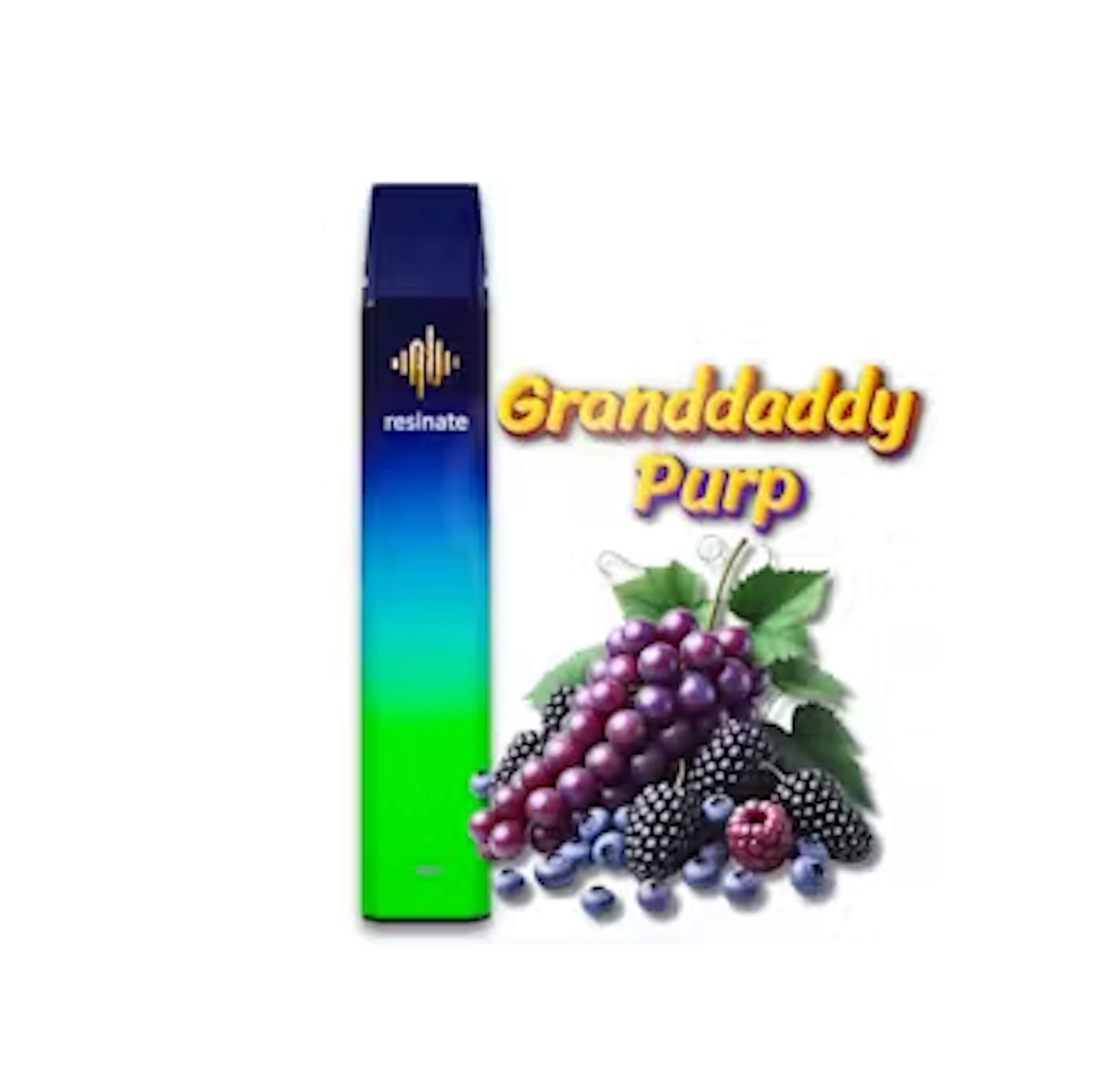 Grand Daddy Purp (I) | Resinate | 1g Live Resin and Liquid Diamond Disposable Vape