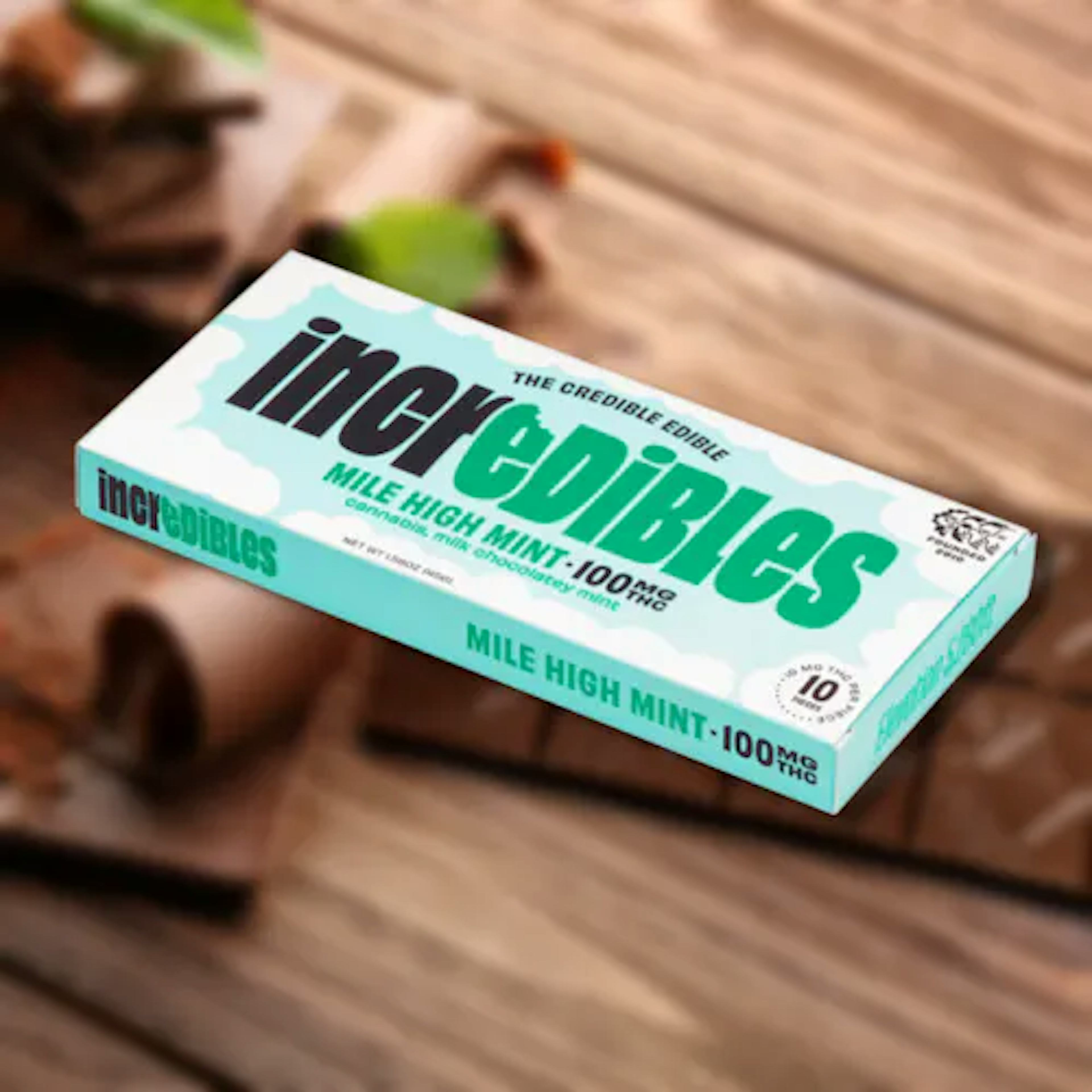Mile High Mint | Incredibles | 100mg 20pk Chocolate Bar