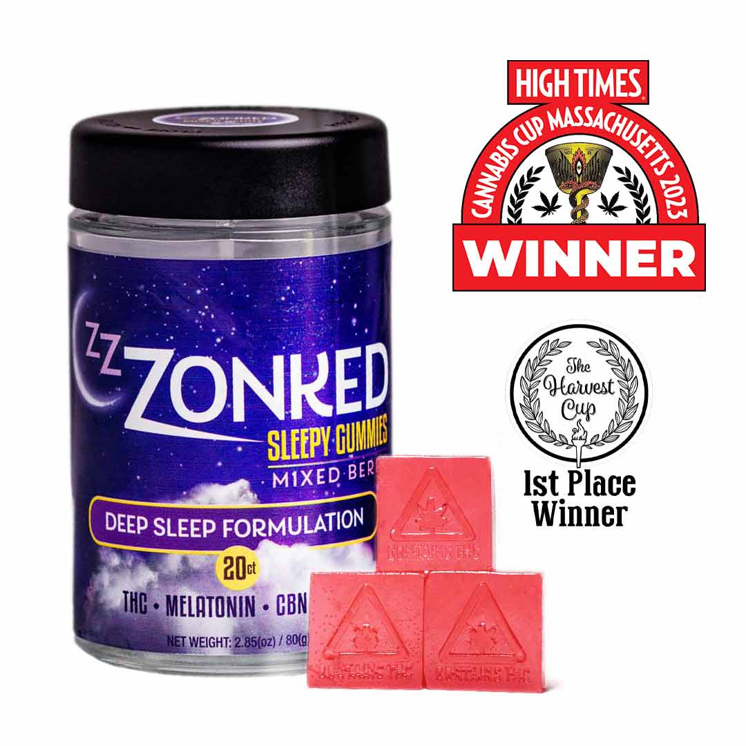 Mixed Berry THC + CBN + CBD | Zzzonked | 100mg 20pk Gummies - 100mg