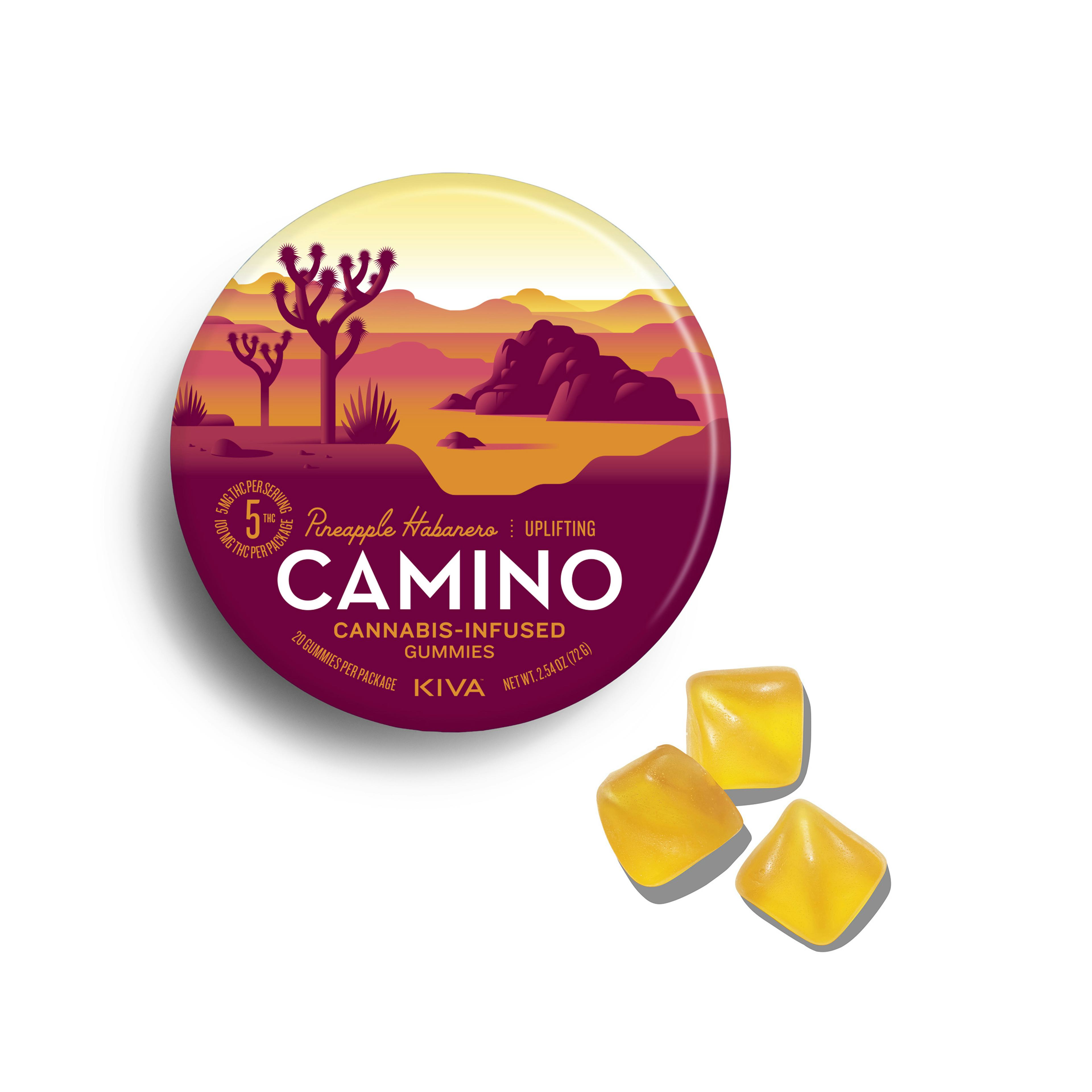 Camino Pineapple Habanero (H) | Kiva | 5mg 20pk Gummies - 100mg