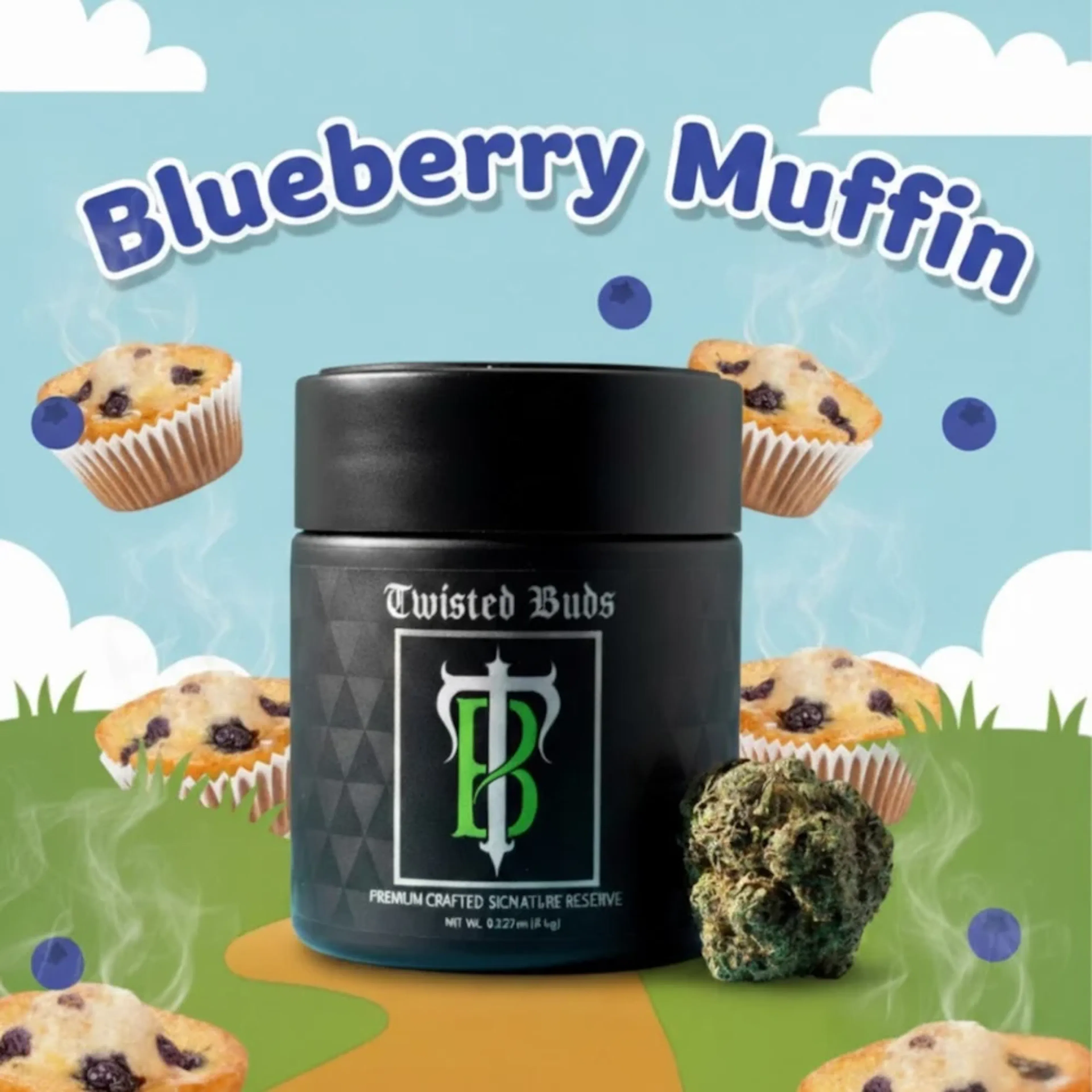 Blueberry Muffin (IH) | Twisted Buds | 3.5g Flower