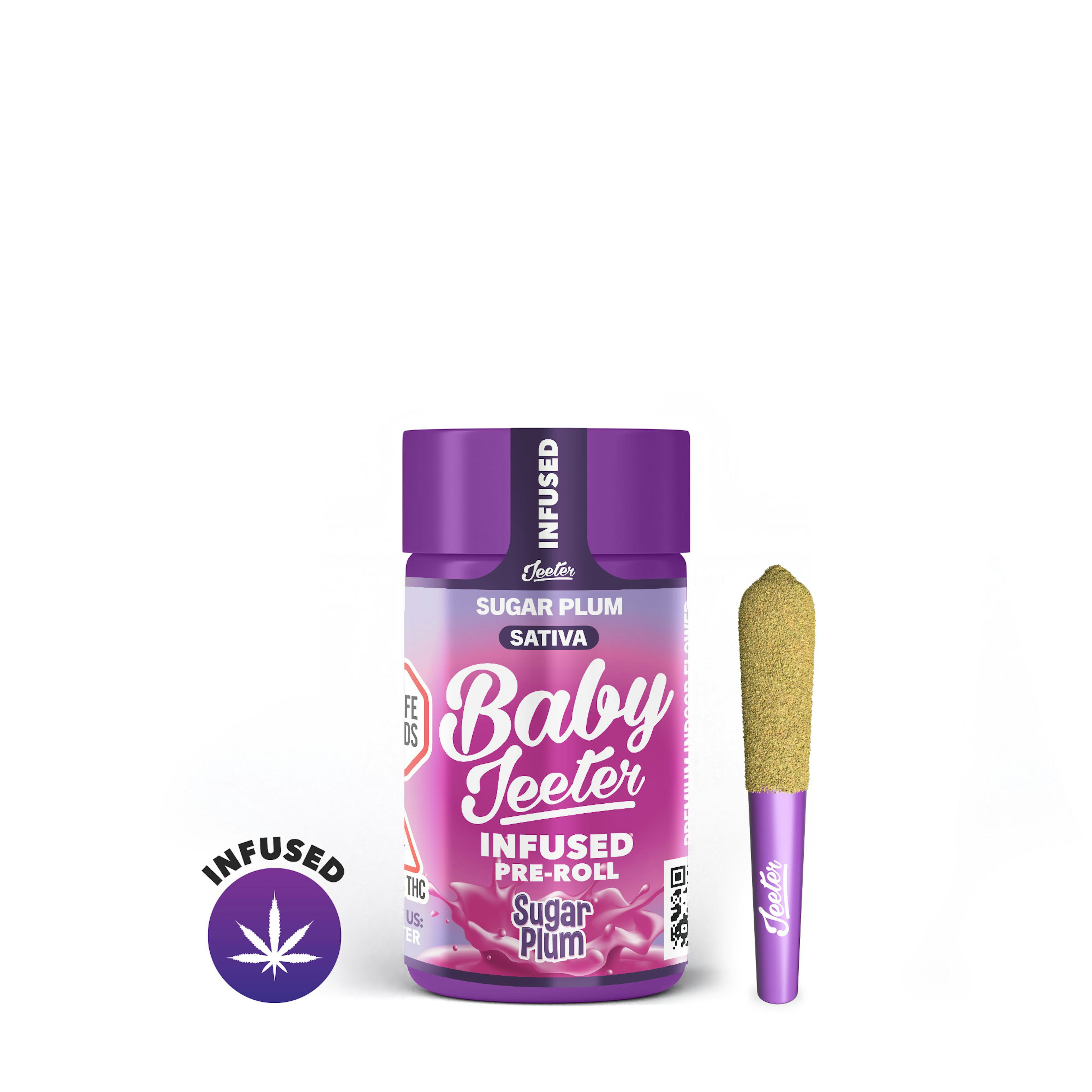 Sugar Plum (S) | Baby Jeeter | 2.5g Multipack Infused Prerolls